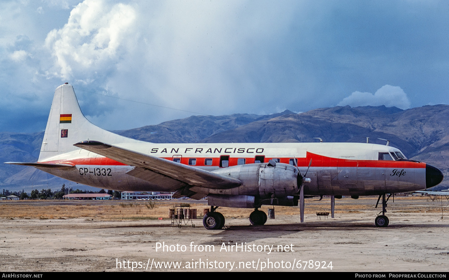 Aircraft Photo of CP-1332 | Convair 440-11 Metropolitan | San Francisco Servicios Aereos | AirHistory.net #678924