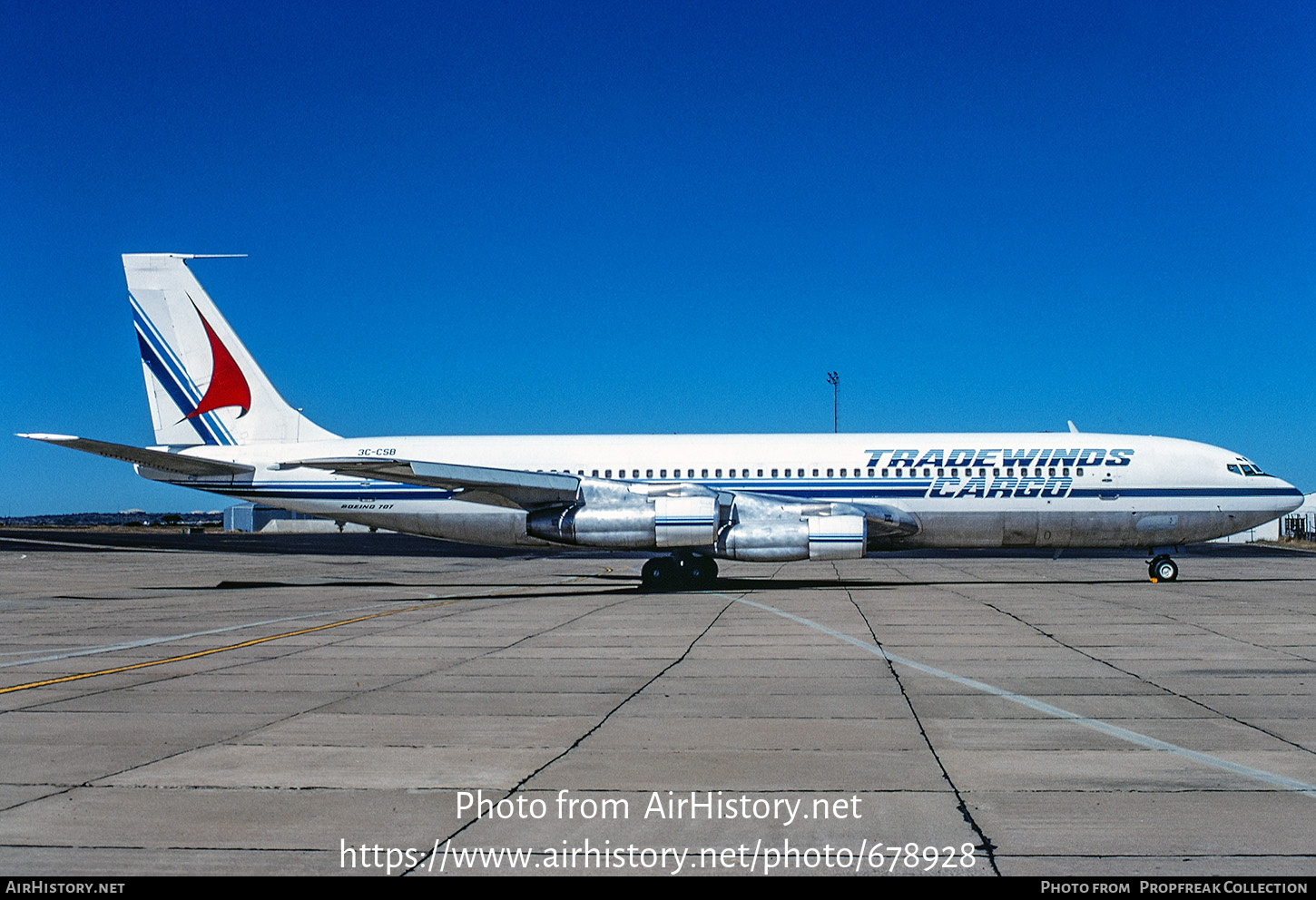 Aircraft Photo of 3C-CSB | Boeing 707-373C | Tradewinds Cargo | AirHistory.net #678928