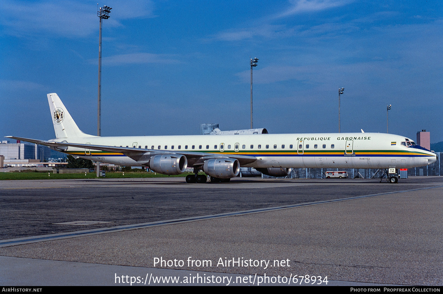 Aircraft Photo of TR-LTZ | McDonnell Douglas DC-8-63CF | République Gabonaise | AirHistory.net #678934