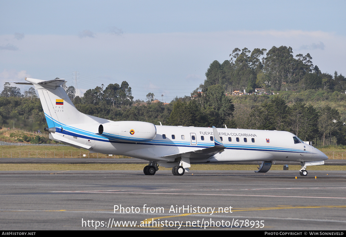 Aircraft Photo of FAC1215 | Embraer Legacy 600 (EMB-135BJ) | Colombia - Air Force | AirHistory.net #678935