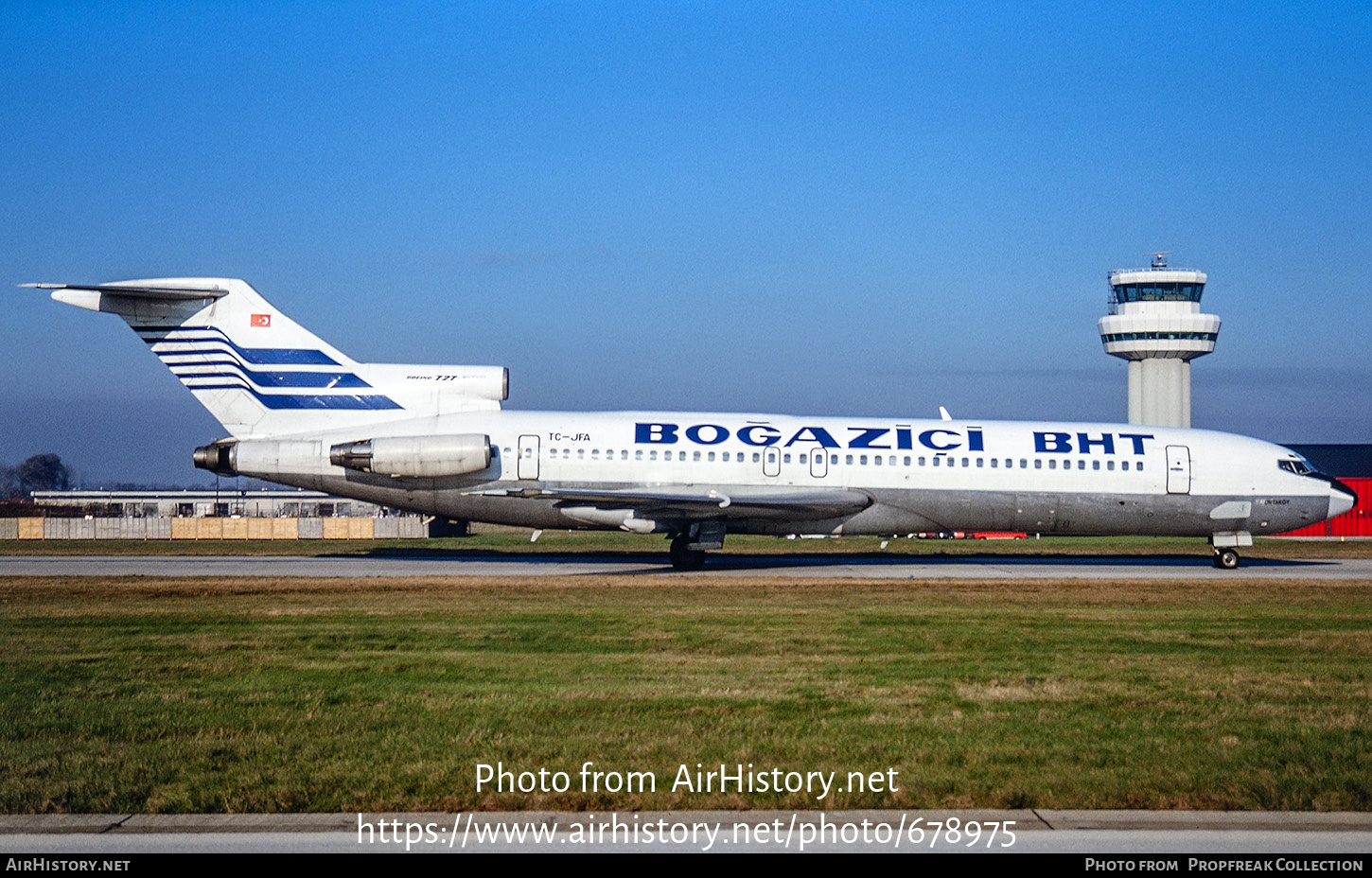 Aircraft Photo of TC-JFA | Boeing 727-264 | BHT - Boğaziçi Hava Taşımacılığı - Bosphorus Air Transport | AirHistory.net #678975