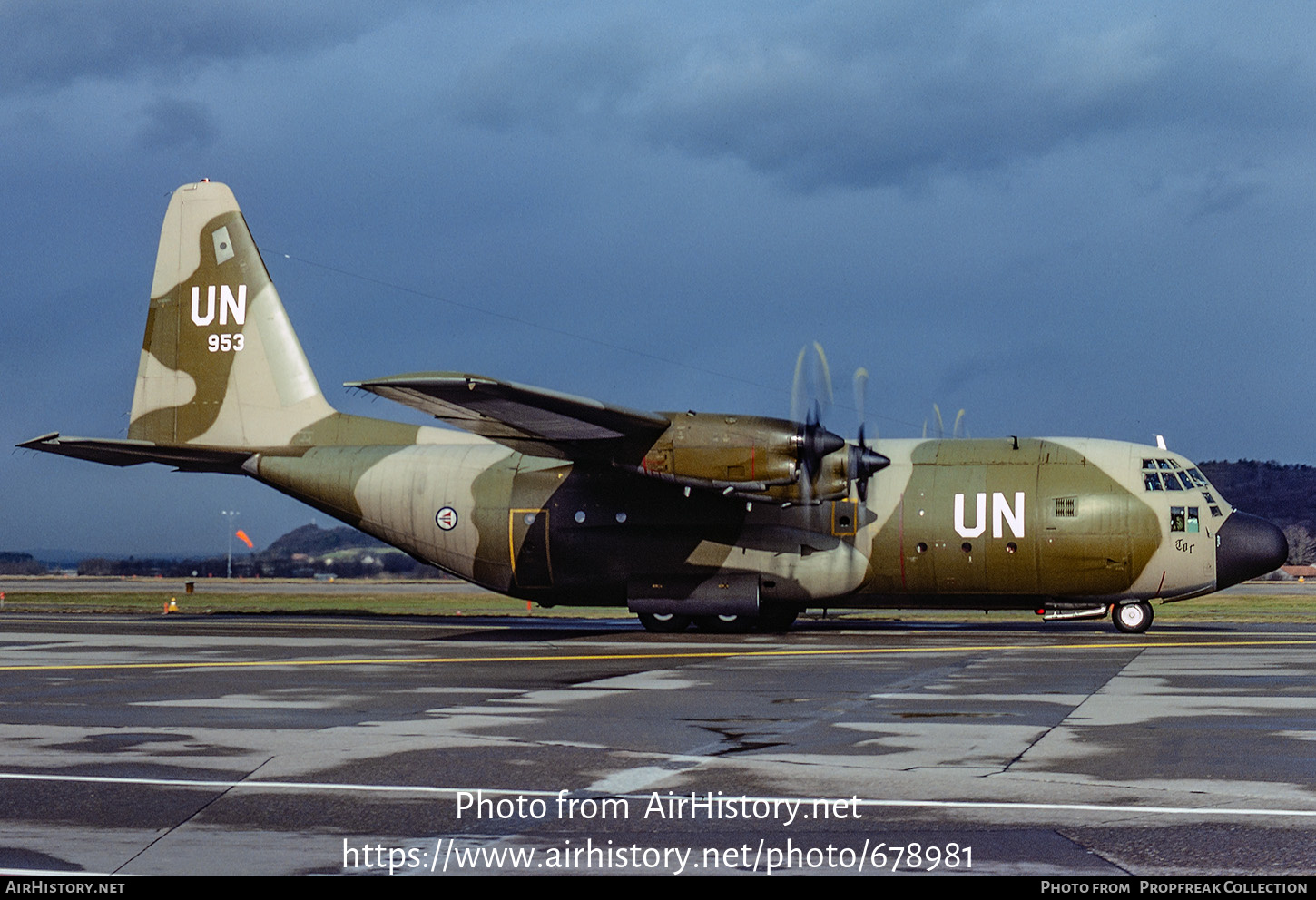 Aircraft Photo of 953 | Lockheed C-130H Hercules | United Nations | AirHistory.net #678981