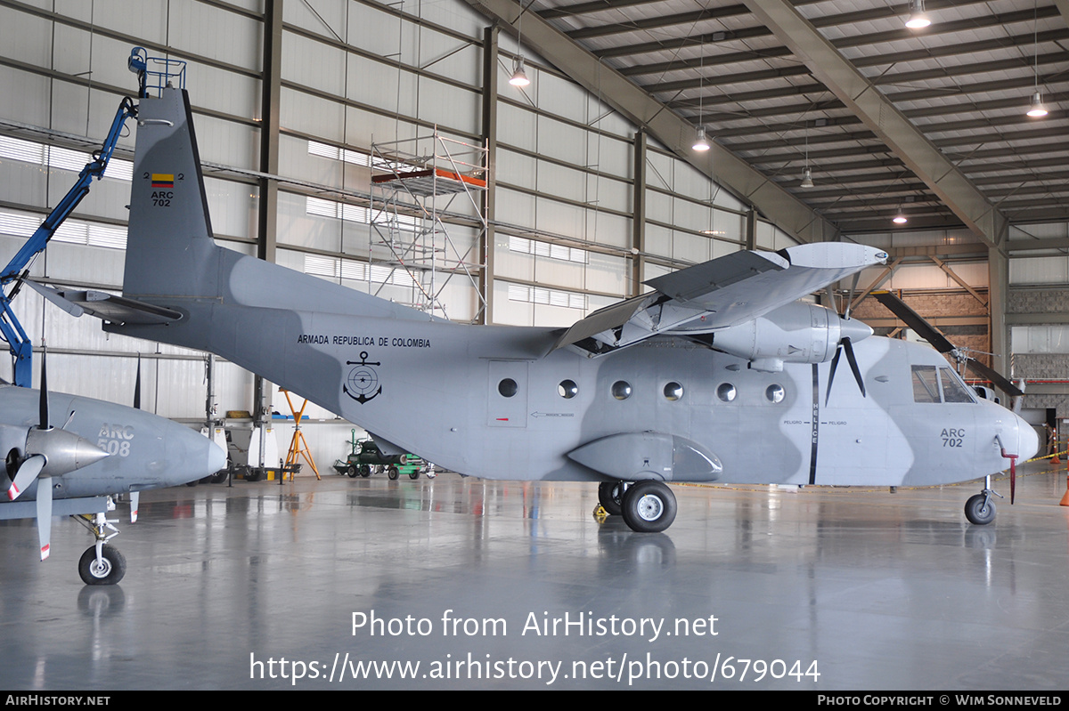 Aircraft Photo of ARC702 | CASA C-212-100 Aviocar | Colombia - Navy | AirHistory.net #679044