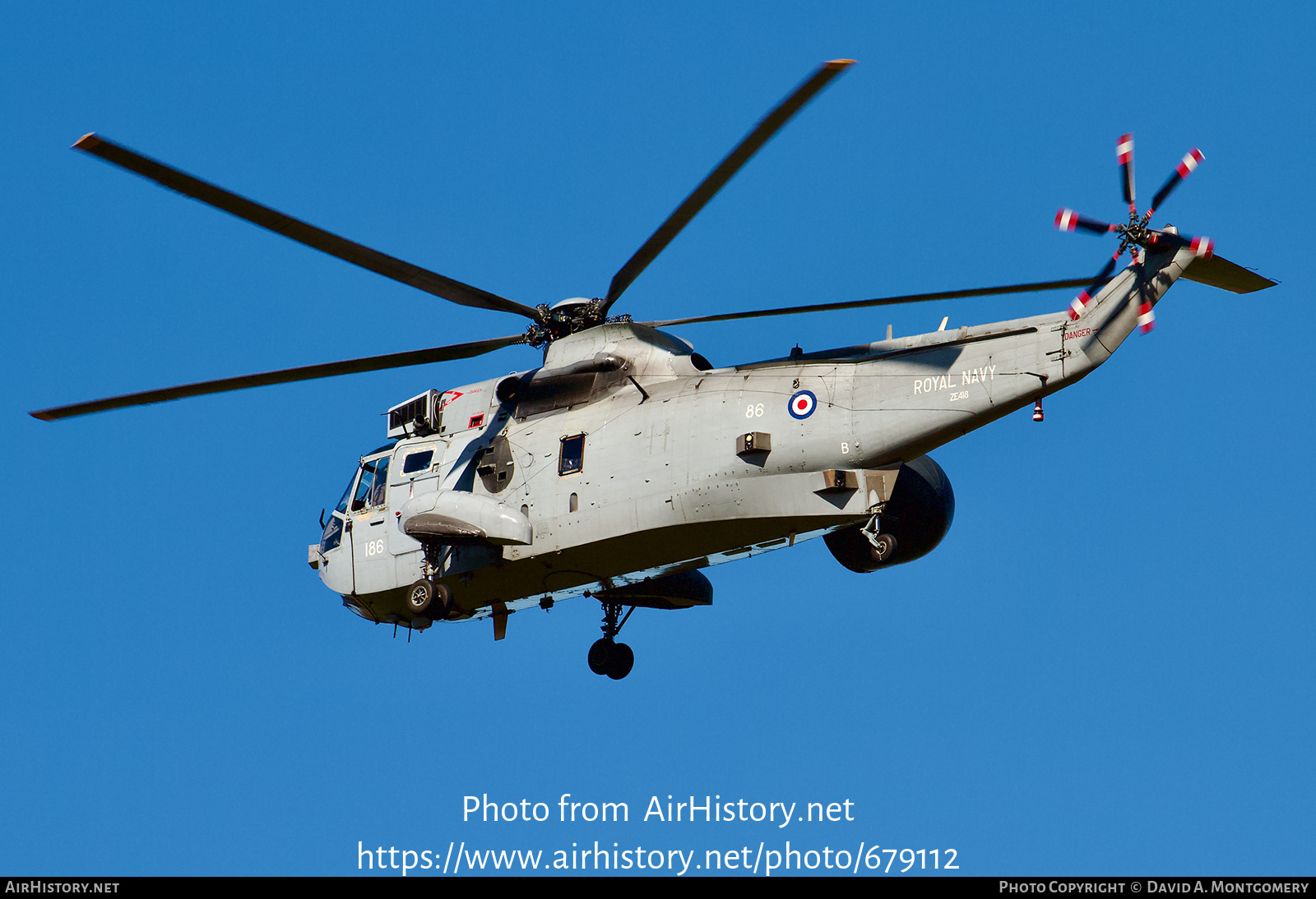 Aircraft Photo of ZE418 | Westland WS-61 Sea King ASaC7 | UK - Navy | AirHistory.net #679112