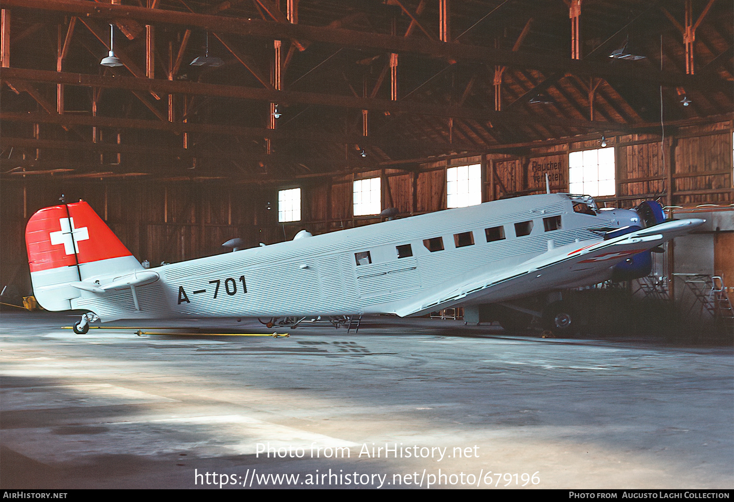 Aircraft Photo of A-701 | Junkers Ju 52/3m g4e | Switzerland - Air Force | AirHistory.net #679196