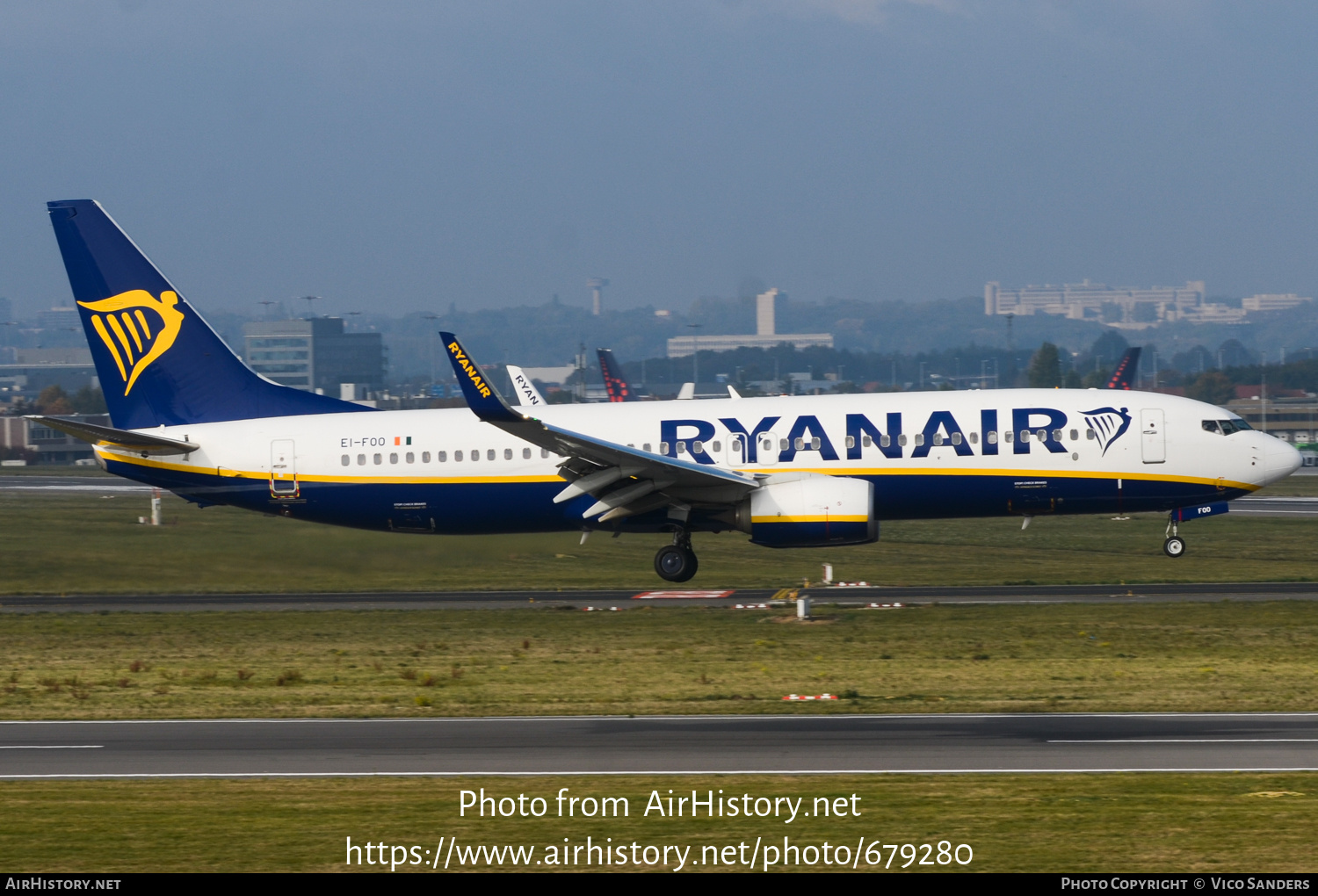 Aircraft Photo of EI-FOO | Boeing 737-8AS | Ryanair | AirHistory.net #679280