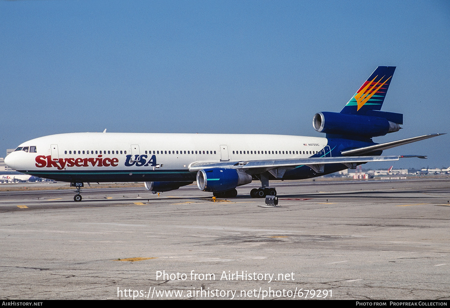 Aircraft Photo of N572SC | McDonnell Douglas DC-10-10 | Skyservice USA | AirHistory.net #679291