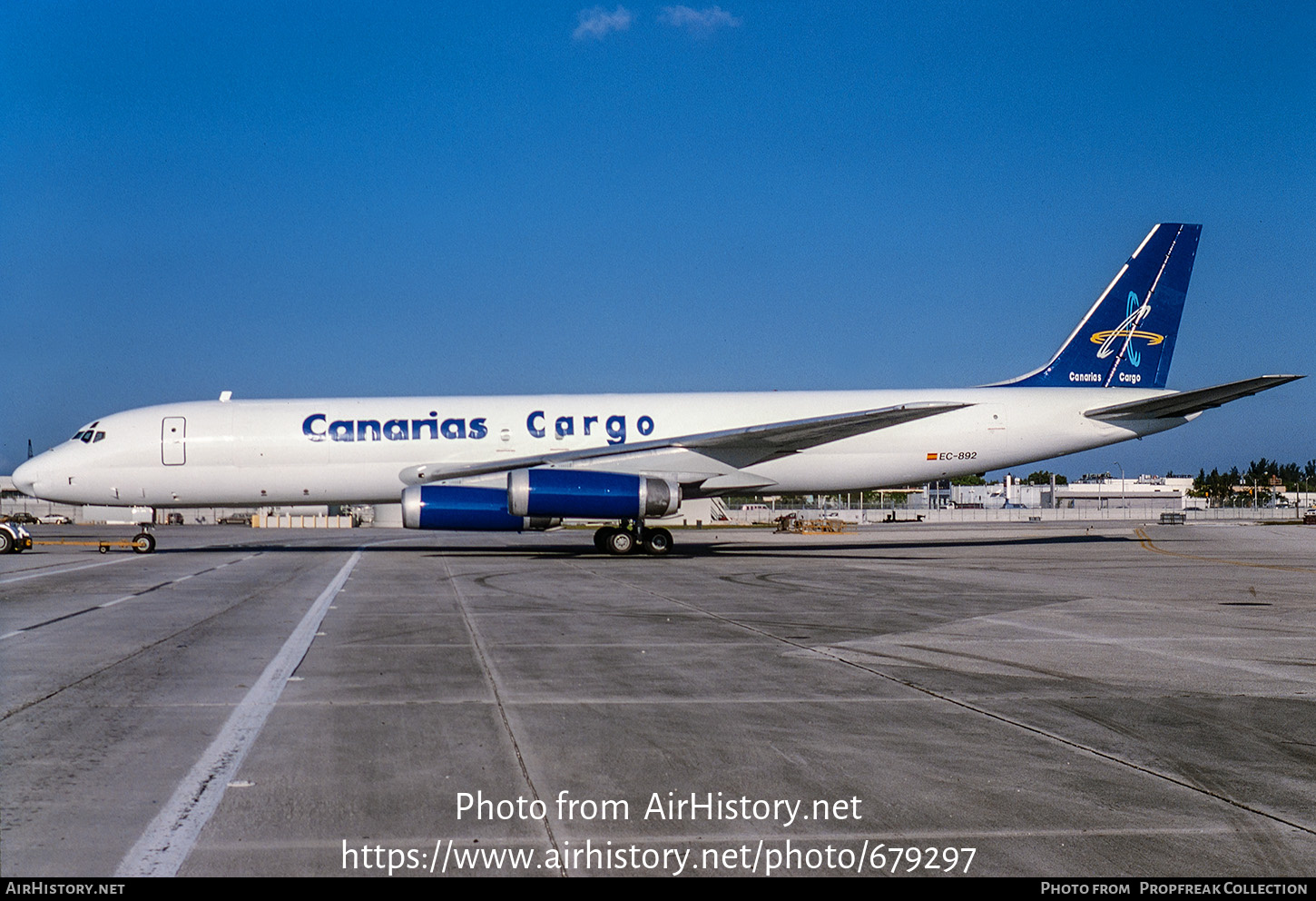 Aircraft Photo of EC-892 | Douglas DC-8-62(F) | Canarias Cargo | AirHistory.net #679297