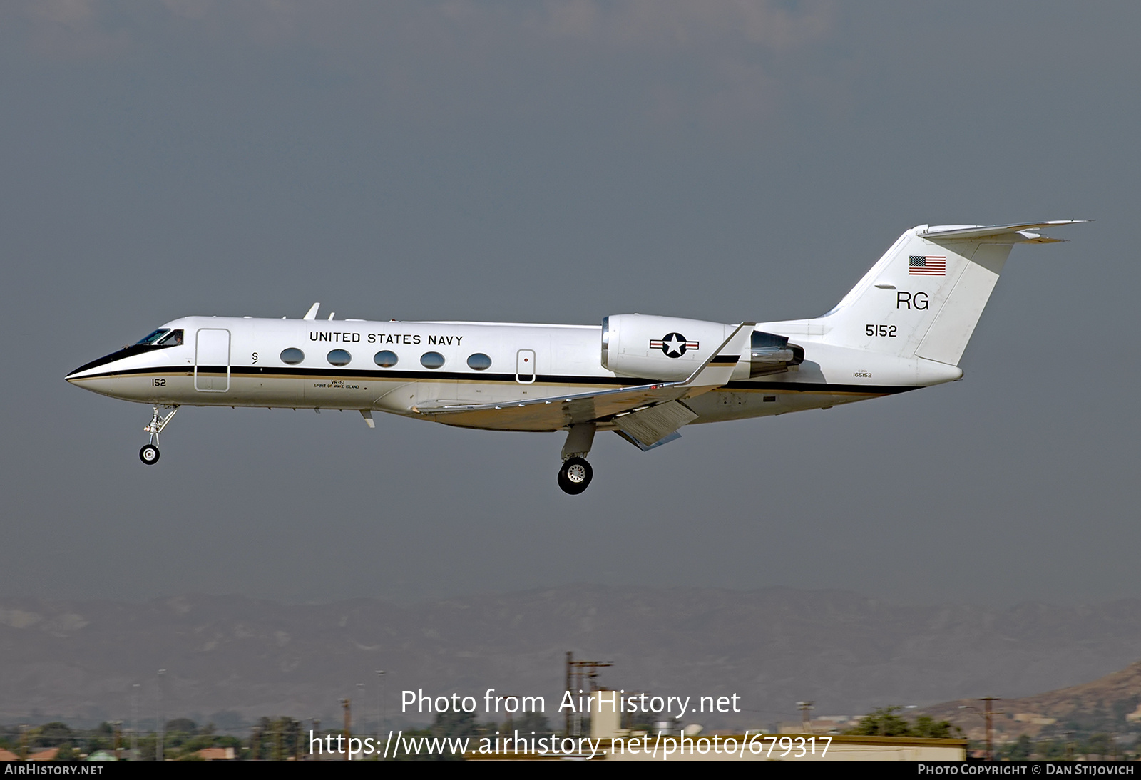 Aircraft Photo of 165152 / 5152 | Gulfstream Aerospace C-20G Gulfstream IV (G-IV) | USA - Navy | AirHistory.net #679317