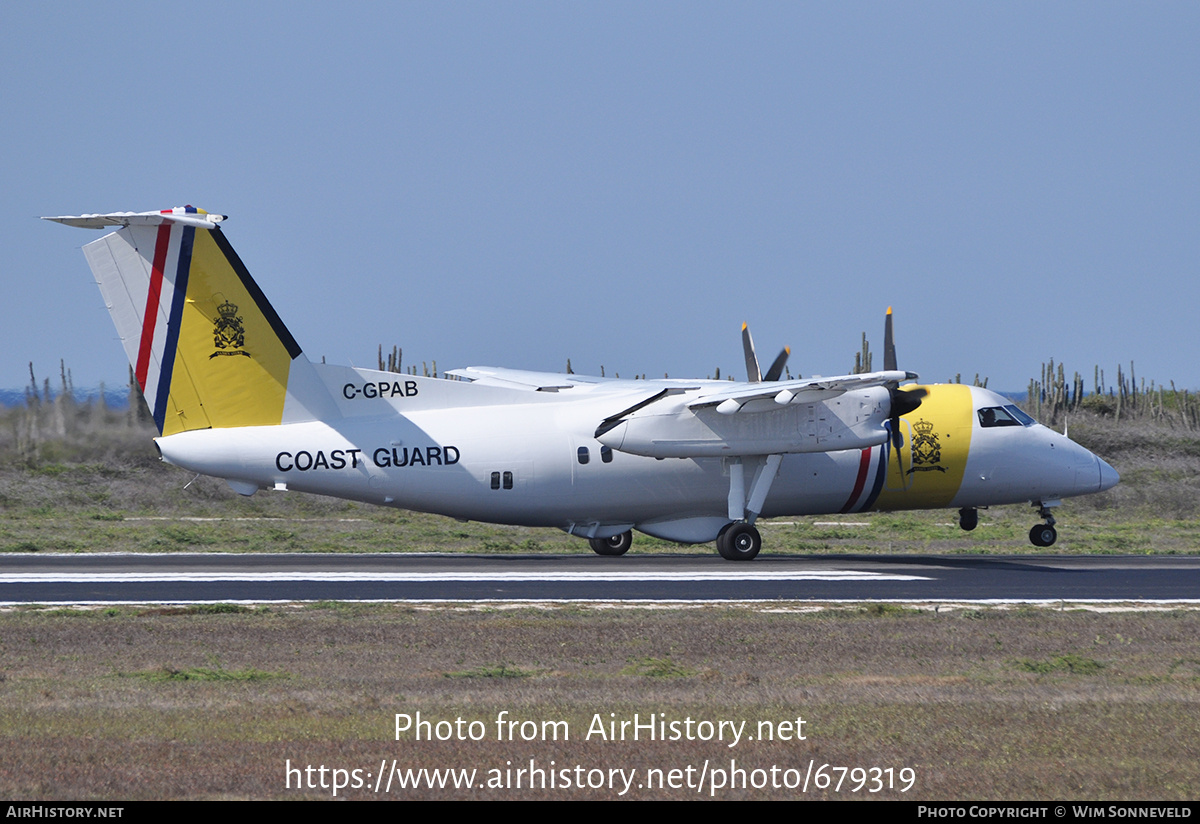 Aircraft Photo of C-GPAB | De Havilland Canada DHC-8-106 Dash 8 MPA | Coast Guard - Kustwacht Caribisch Gebied | AirHistory.net #679319