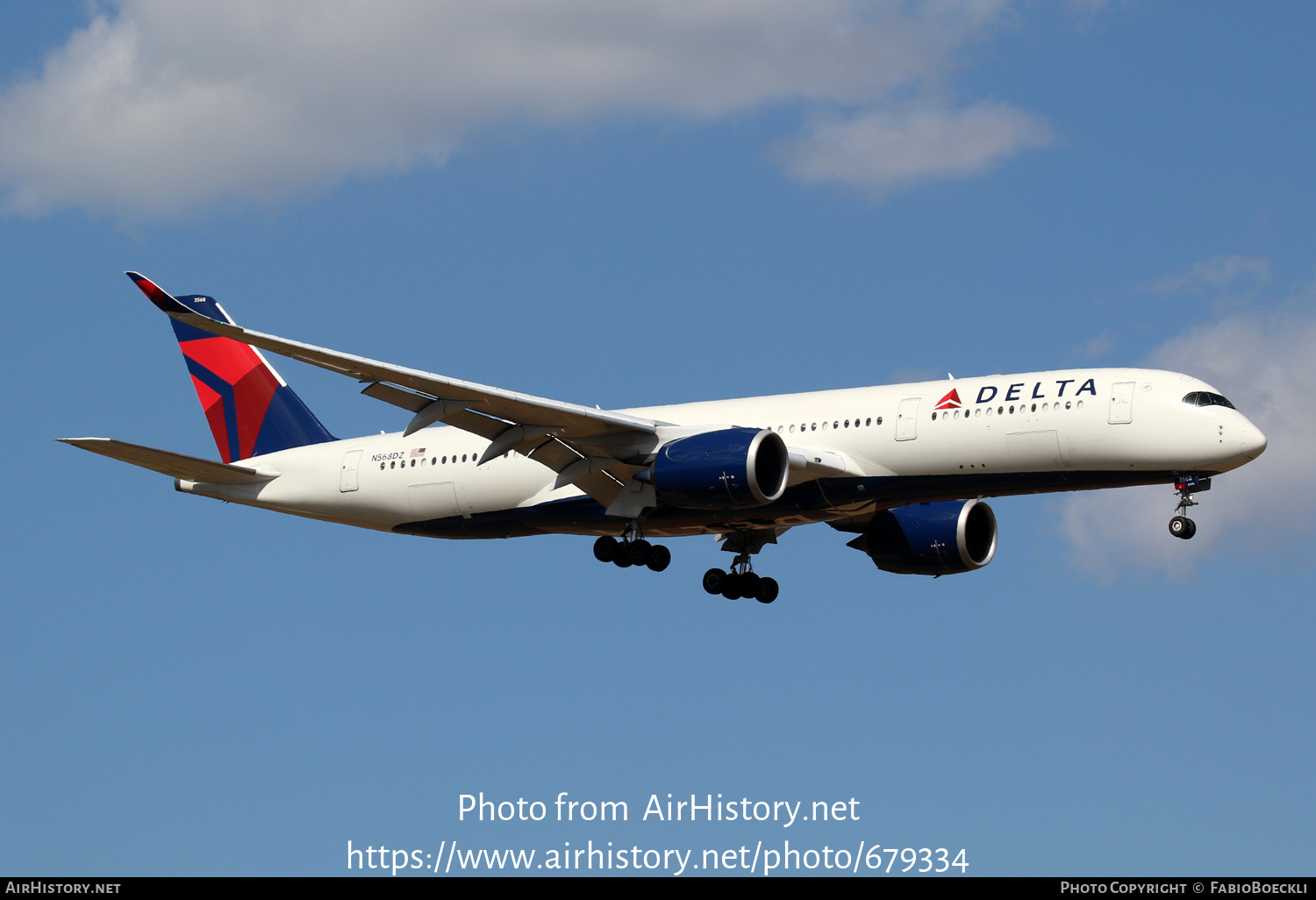 Aircraft Photo of N568DZ | Airbus A350-941 | Delta Air Lines | AirHistory.net #679334