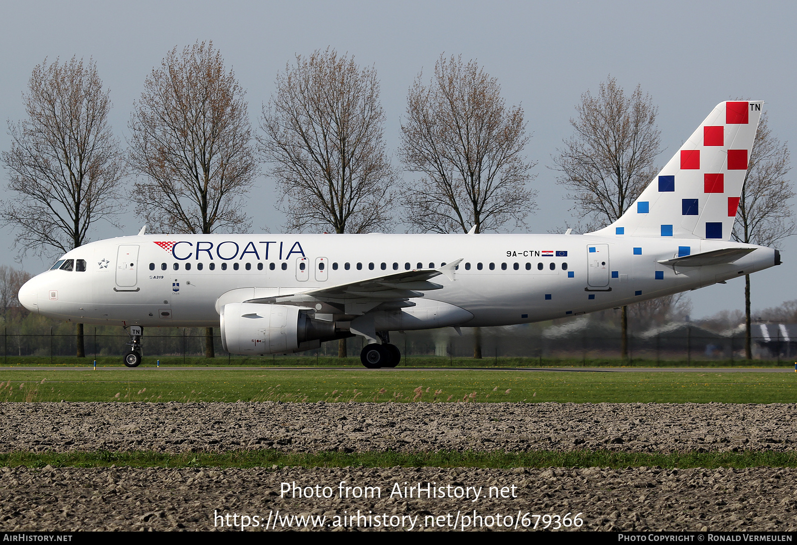 Aircraft Photo of 9A-CTN | Airbus A319-112 | Croatia Airlines | AirHistory.net #679366