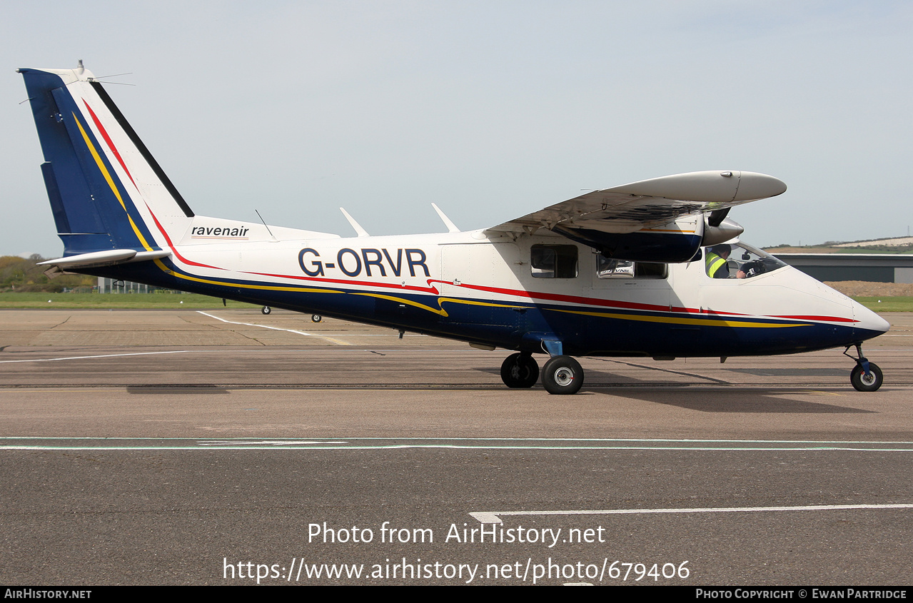 Aircraft Photo of G-ORVR | Partenavia P-68B | Ravenair | AirHistory.net #679406