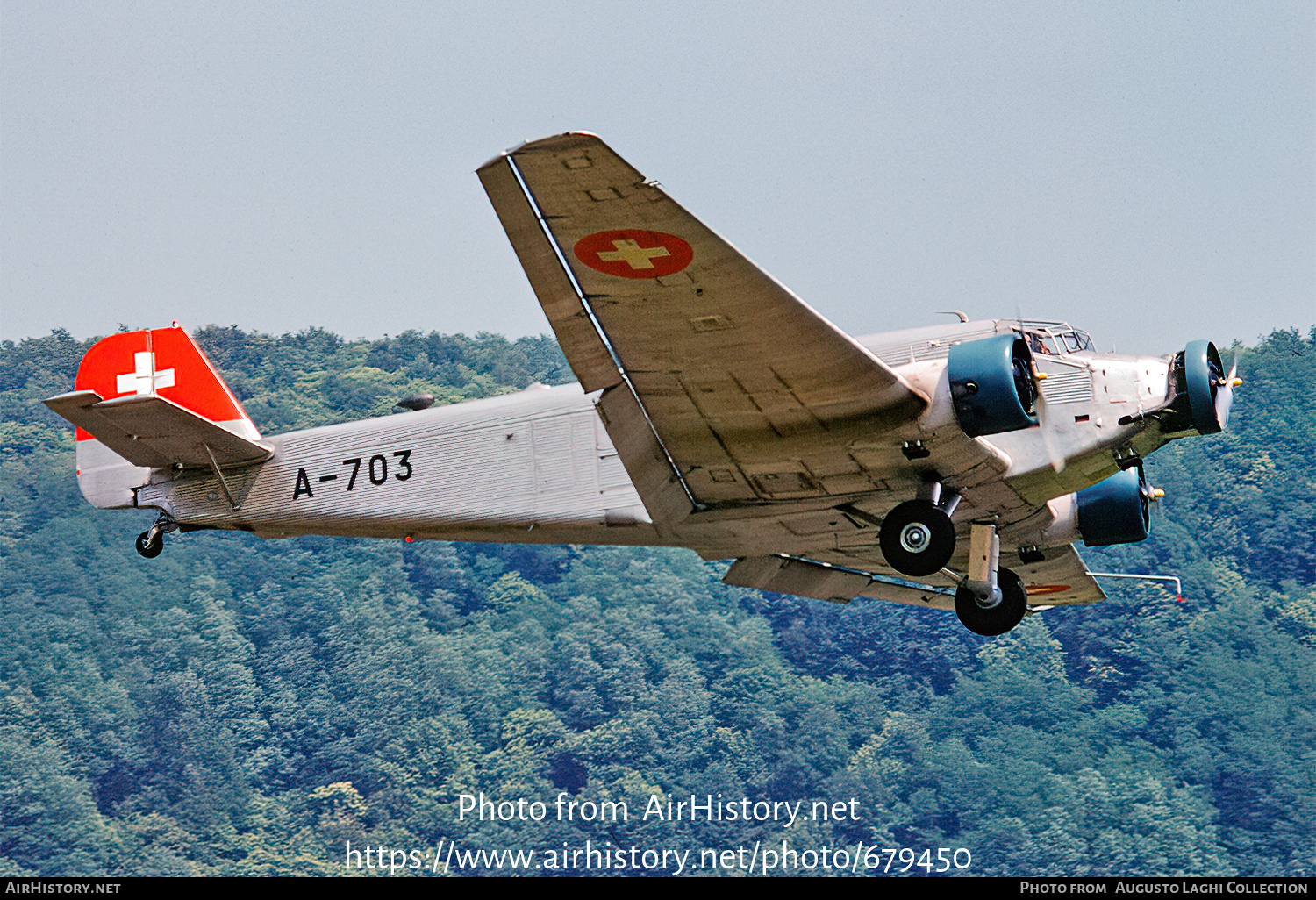 Aircraft Photo of A-703 | Junkers Ju 52/3m g4e | Switzerland - Air Force | AirHistory.net #679450