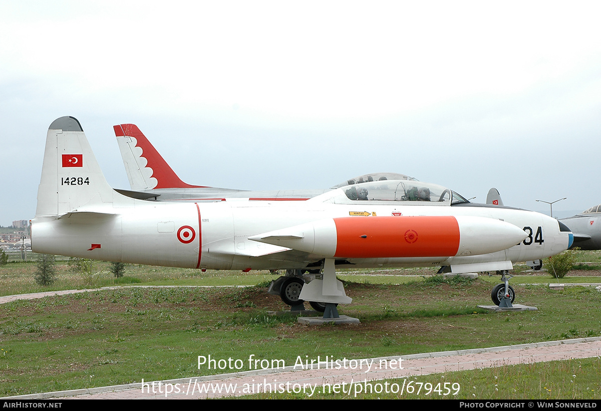 Aircraft Photo of 14284 / 4-284 | Lockheed T-33A | Turkey - Air Force | AirHistory.net #679459