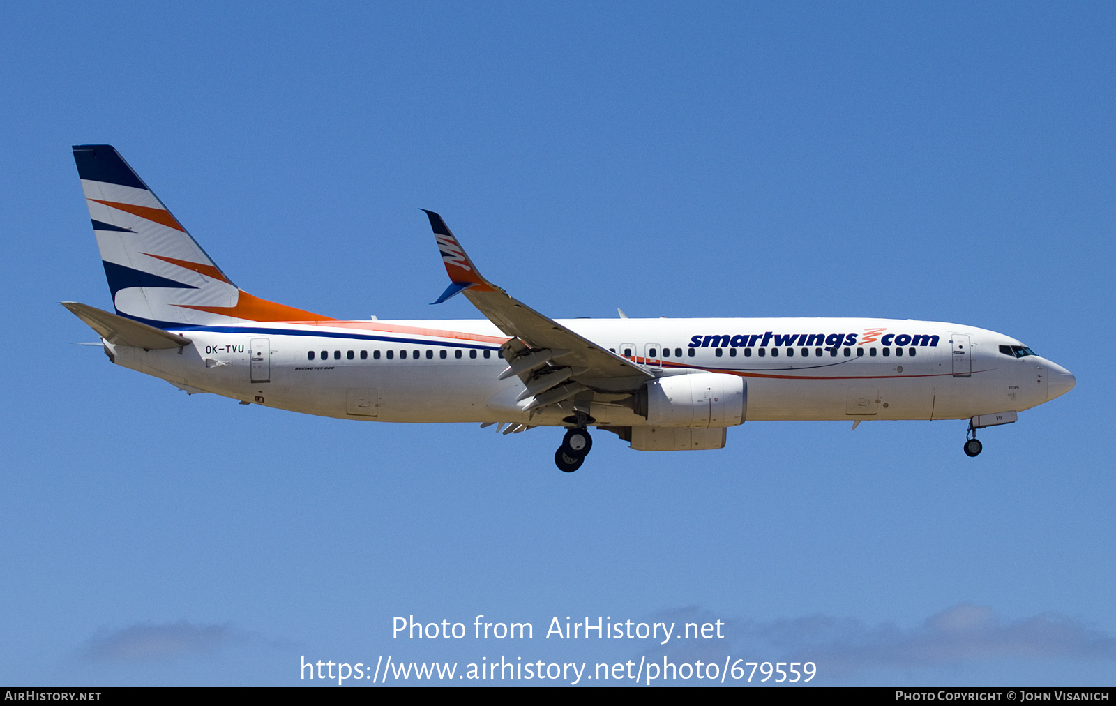 Aircraft Photo of OK-TVU | Boeing 737-86N | Smartwings | AirHistory.net #679559