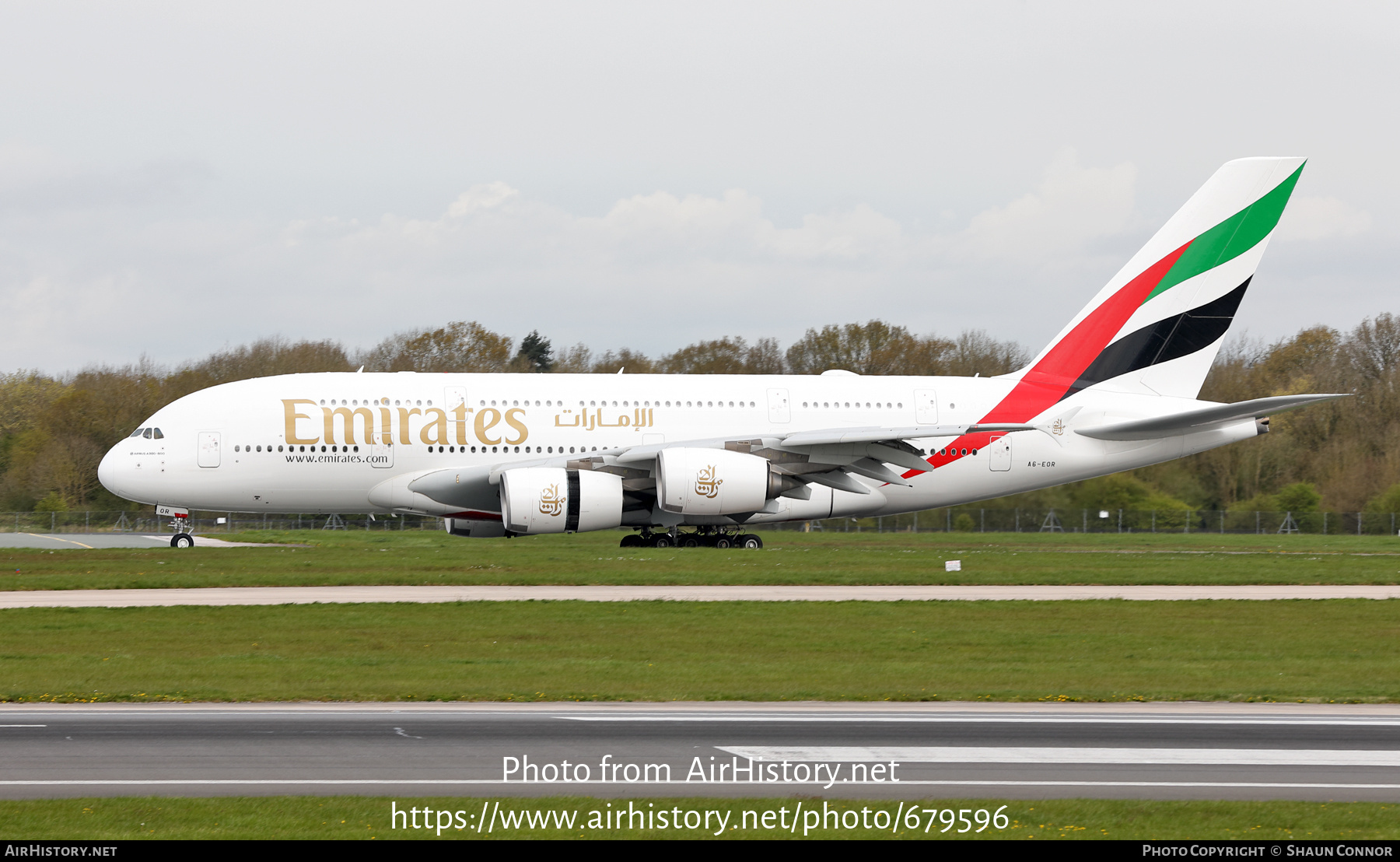 Aircraft Photo of A6-EOR | Airbus A380-861 | Emirates | AirHistory.net #679596