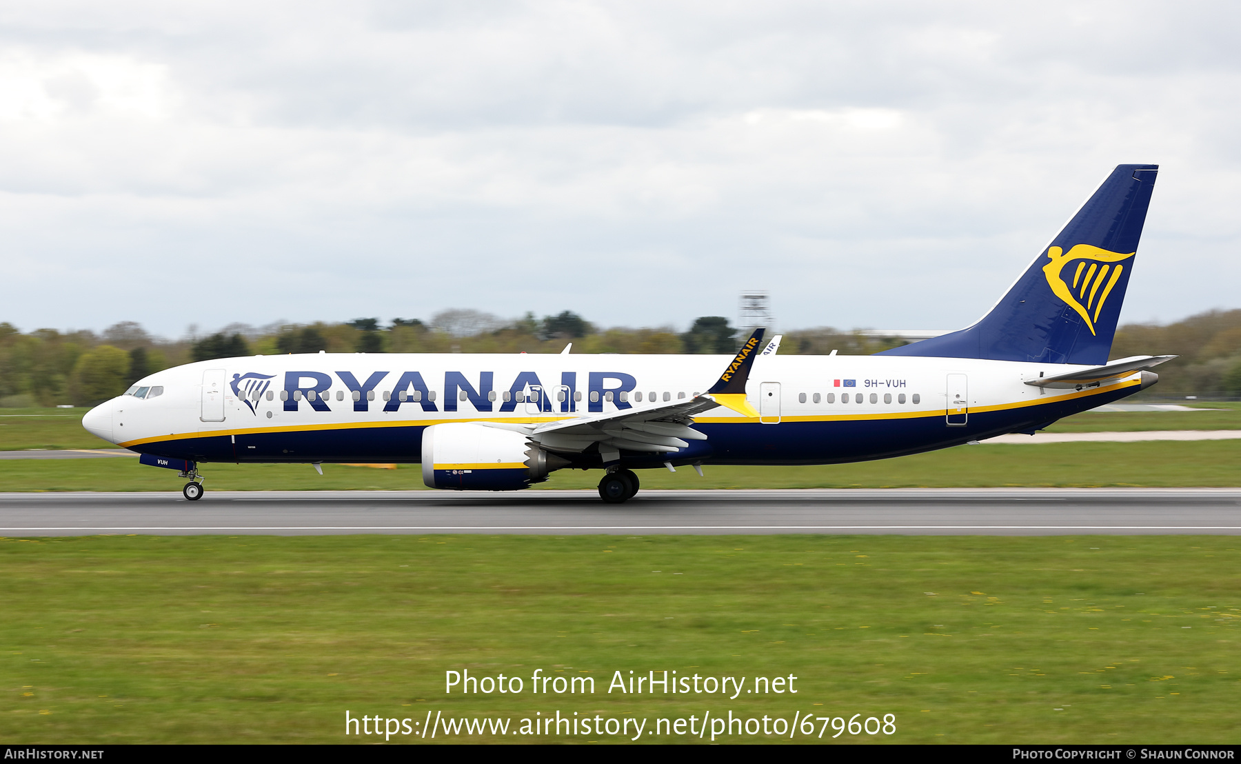 Aircraft Photo of 9H-VUH | Boeing 737-8200 Max 200 | Ryanair | AirHistory.net #679608