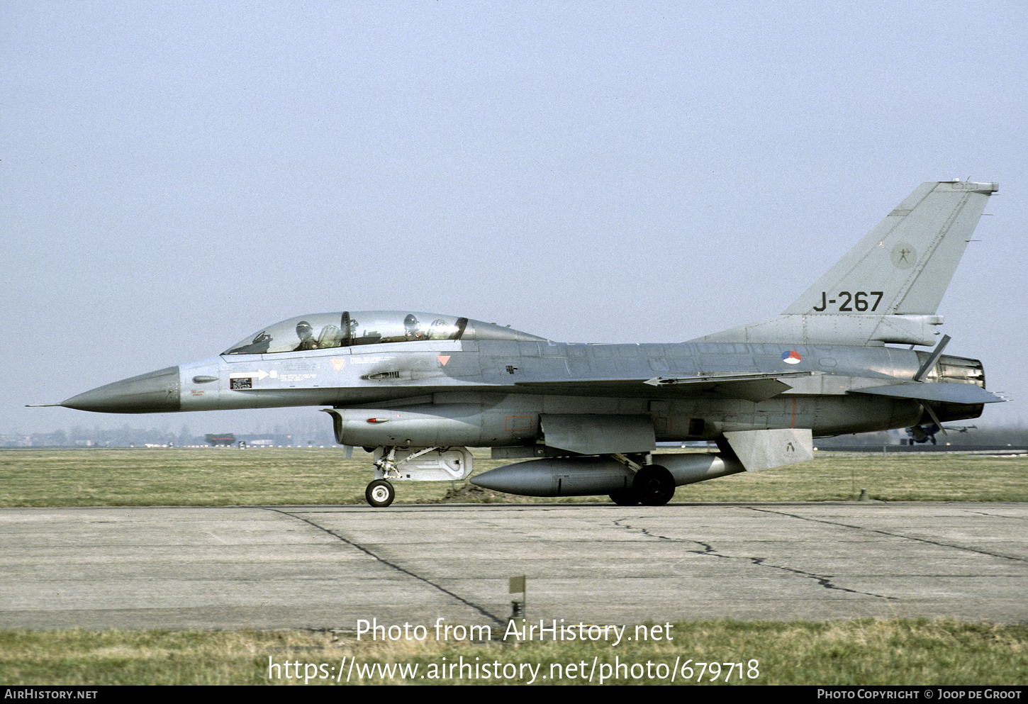 Aircraft Photo of J-267 | General Dynamics F-16B Fighting Falcon | Netherlands - Air Force | AirHistory.net #679718