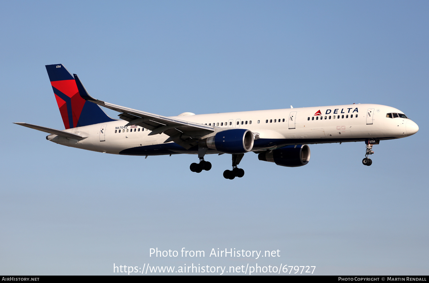 Aircraft Photo of N6704Z | Boeing 757-232 | Delta Air Lines | AirHistory.net #679727