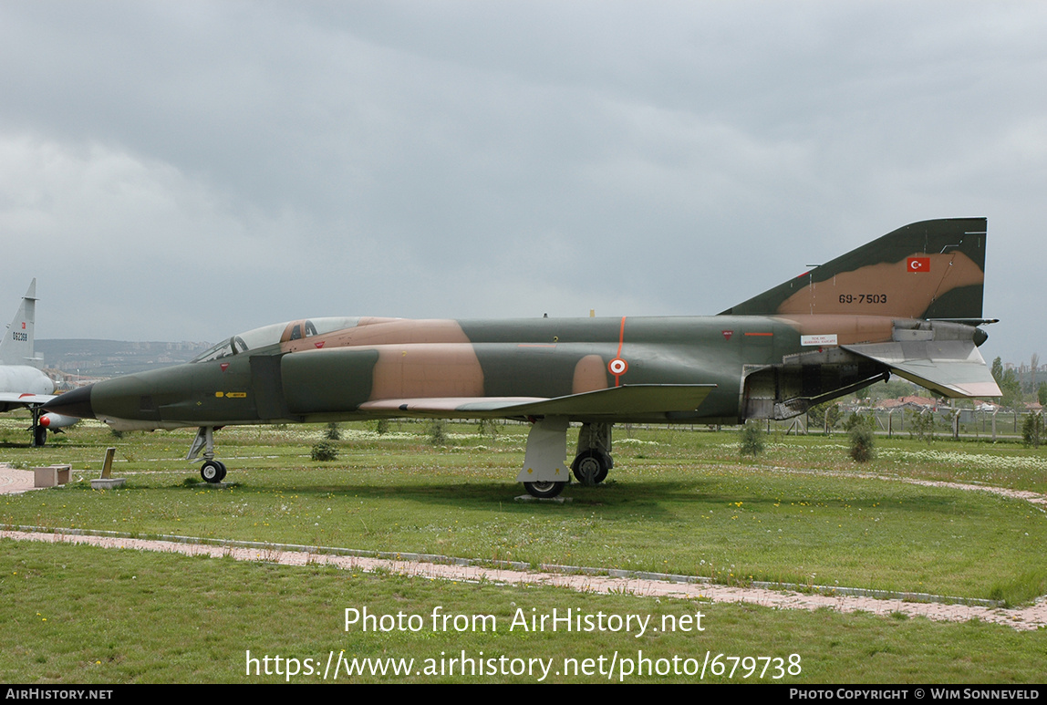 Aircraft Photo of 69-7503 | McDonnell Douglas RF-4E Phantom II | Turkey - Air Force | AirHistory.net #679738