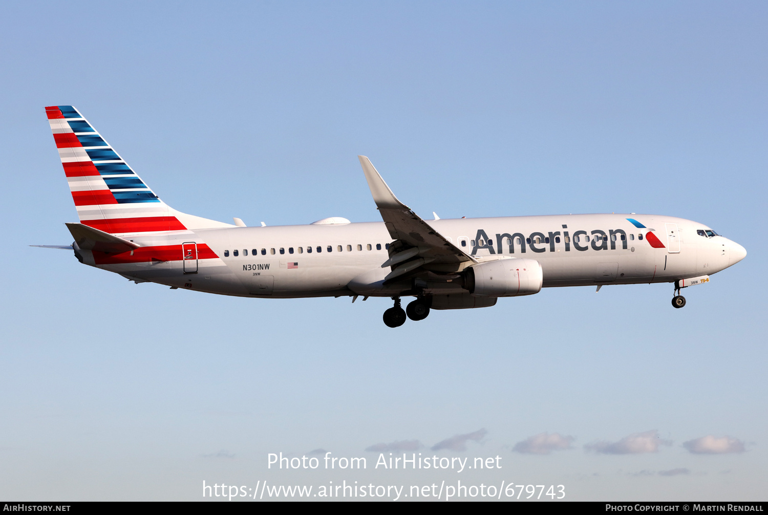 Aircraft Photo of N301NW | Boeing 737-823 | American Airlines | AirHistory.net #679743