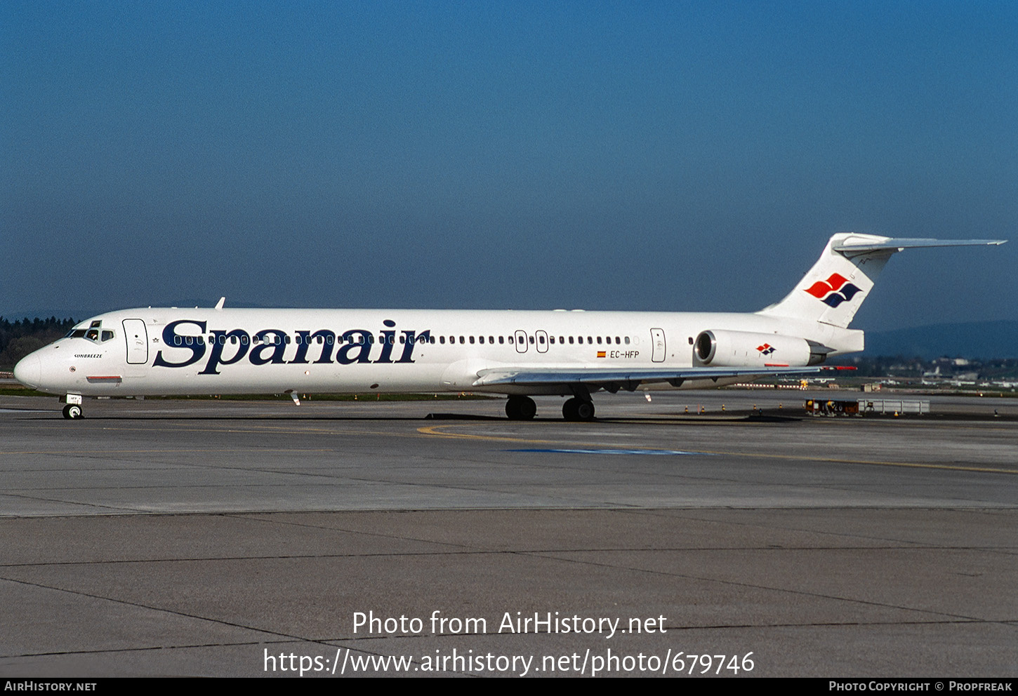 Aircraft Photo of EC-HFP | McDonnell Douglas MD-82 (DC-9-82) | Spanair | AirHistory.net #679746