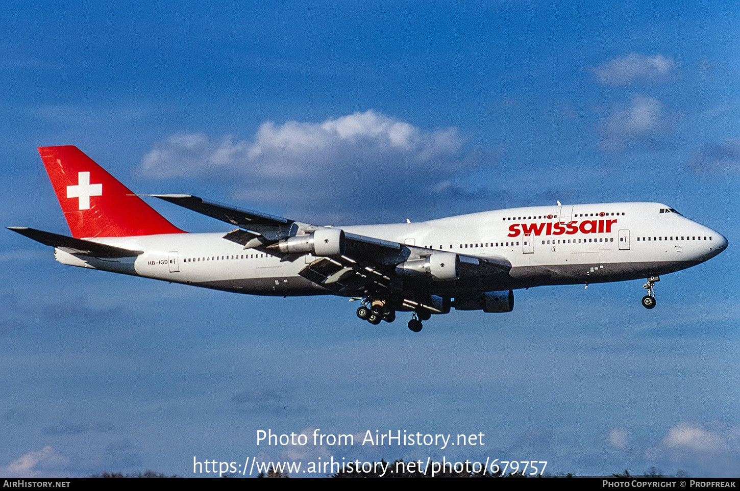 Aircraft Photo of HB-IGD | Boeing 747-357M | Swissair | AirHistory.net #679757