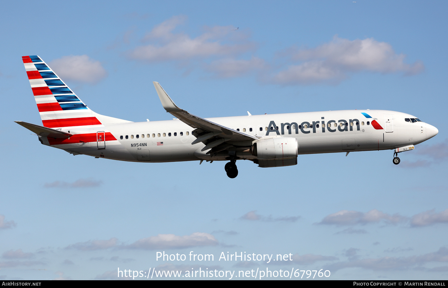 Aircraft Photo of N954NN | Boeing 737-823 | American Airlines | AirHistory.net #679760