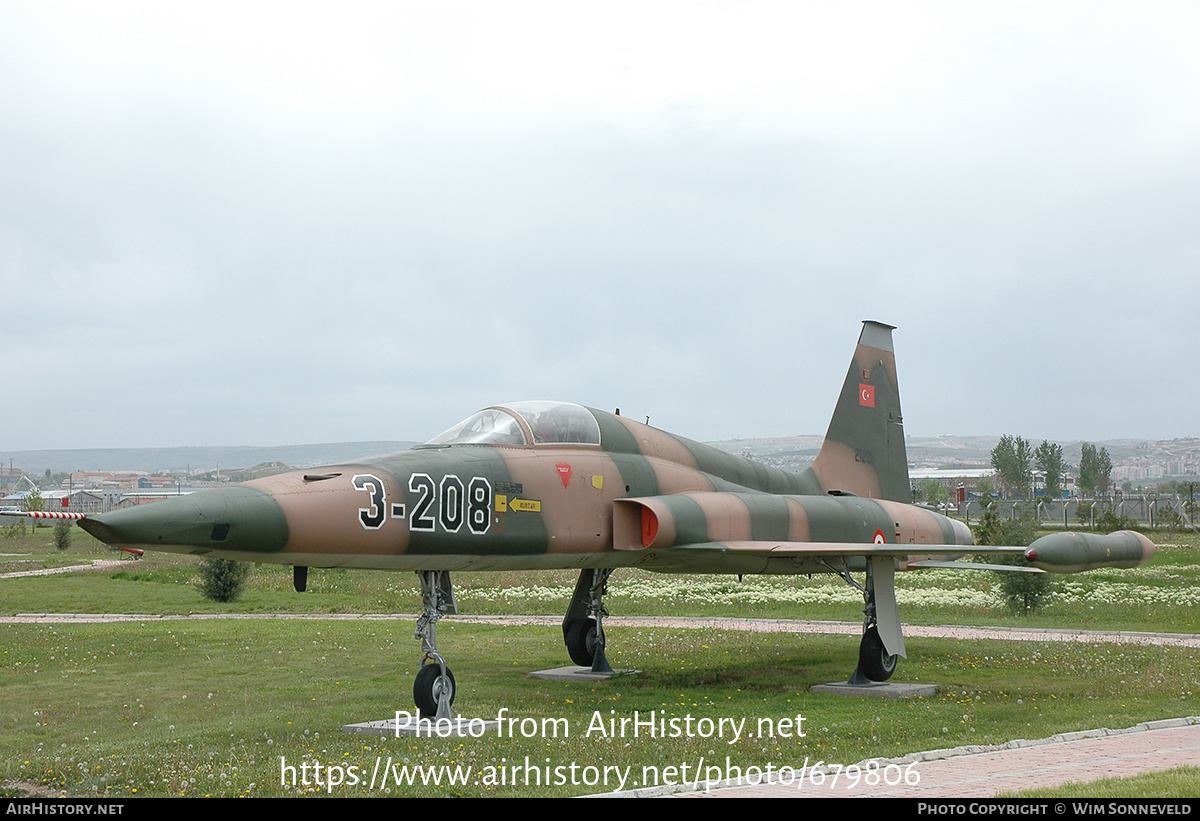 Aircraft Photo of 21208 | Northrop RF-5A Freedom Fighter | Turkey - Air Force | AirHistory.net #679806