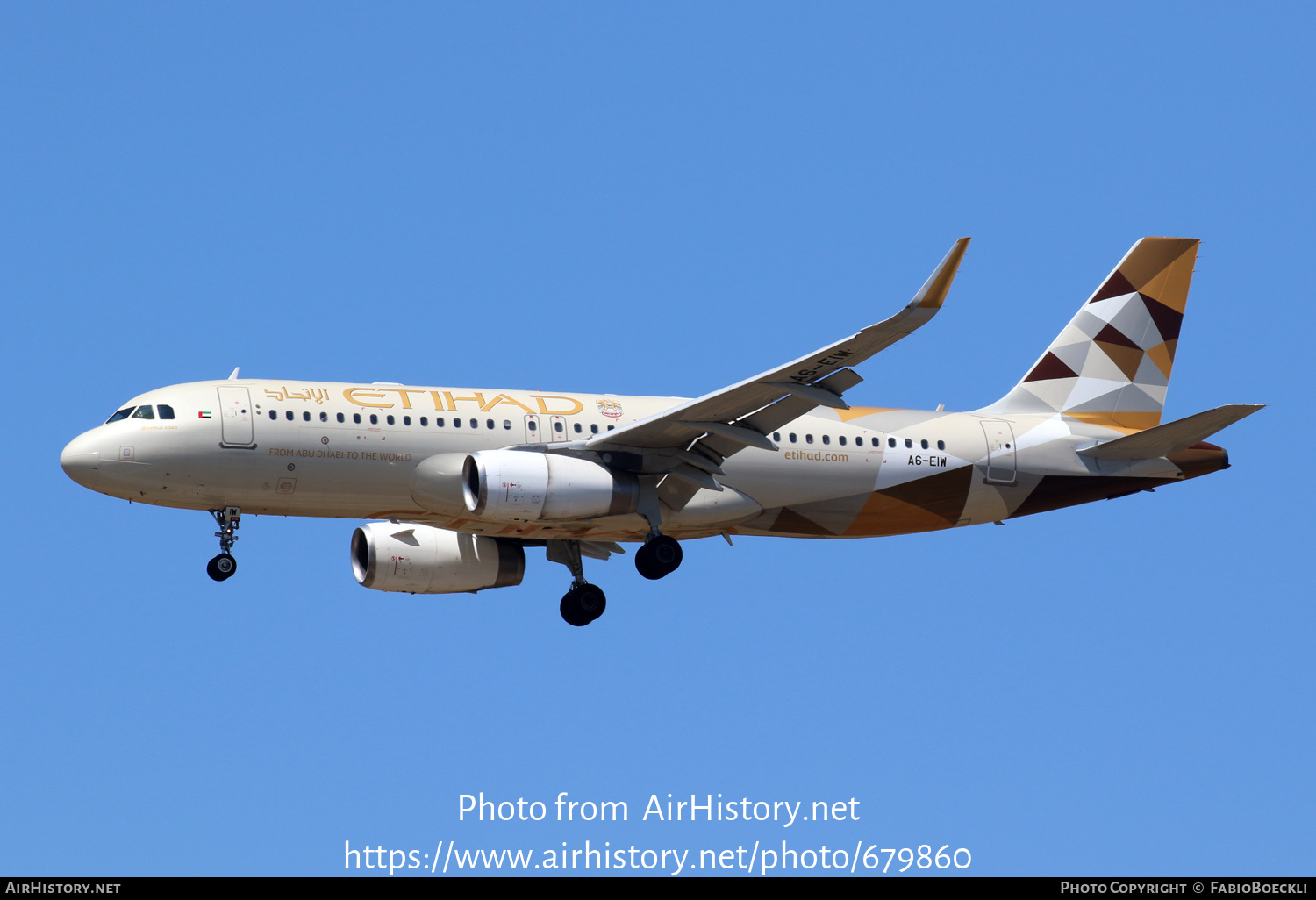 Aircraft Photo of A6-EIW | Airbus A320-232 | Etihad Airways | AirHistory.net #679860