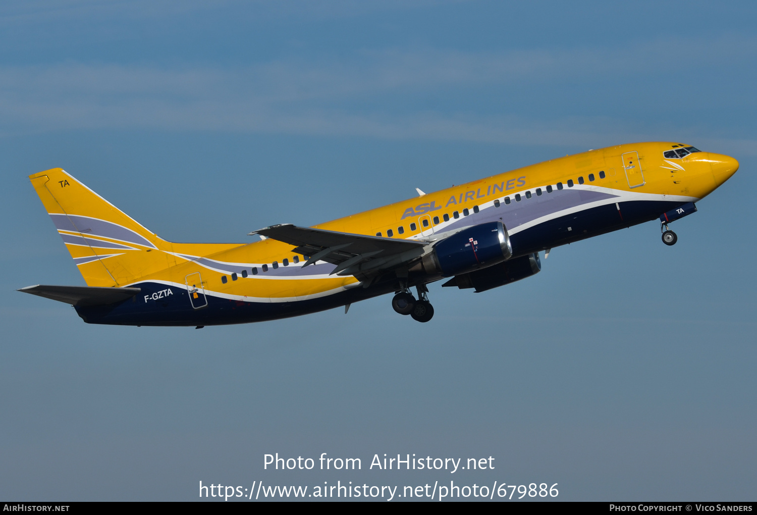 Aircraft Photo of F-GZTA | Boeing 737-33V(QC) | ASL Airlines | AirHistory.net #679886