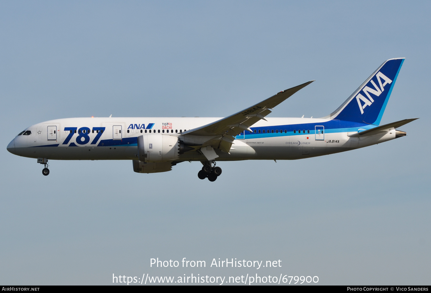 Aircraft Photo of JA814A | Boeing 787-8 Dreamliner | All Nippon Airways - ANA | AirHistory.net #679900