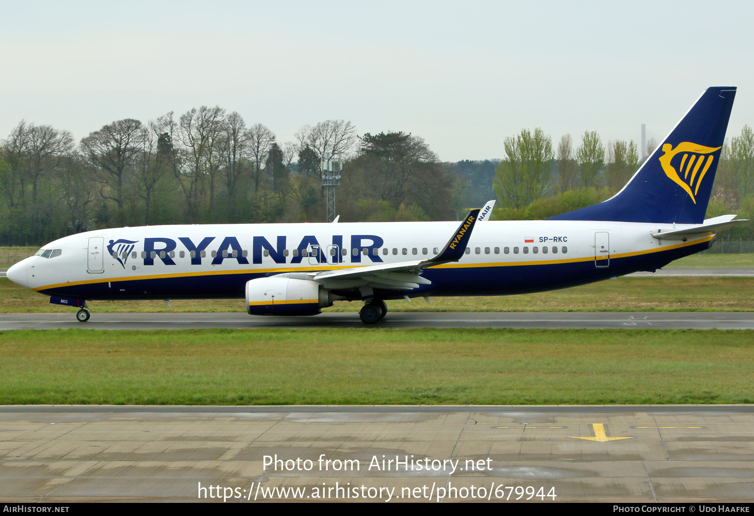 Aircraft Photo of SP-RKC | Boeing 737-8AS | Ryanair | AirHistory.net #679944