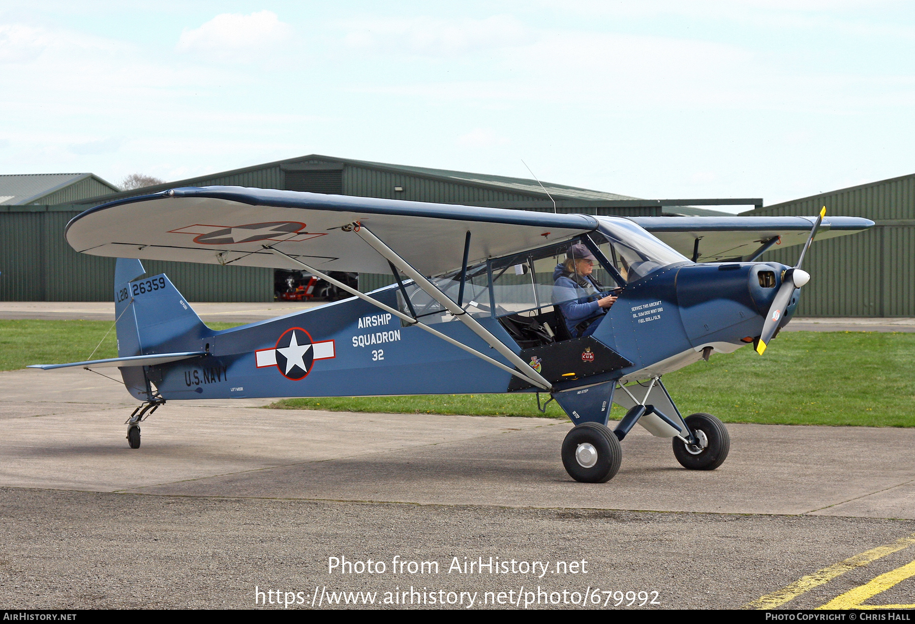 Aircraft Photo of G-BNXM / 26359 | Piper L-21B Super Cub | USA - Navy | AirHistory.net #679992