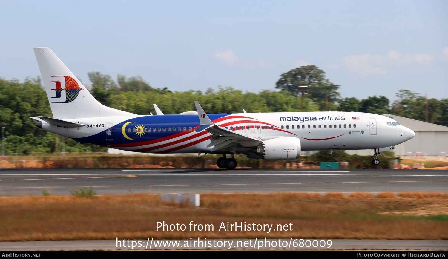 Aircraft Photo of 9M-MVD | Boeing 737-8 Max 8 | Malaysia Airlines | AirHistory.net #680009