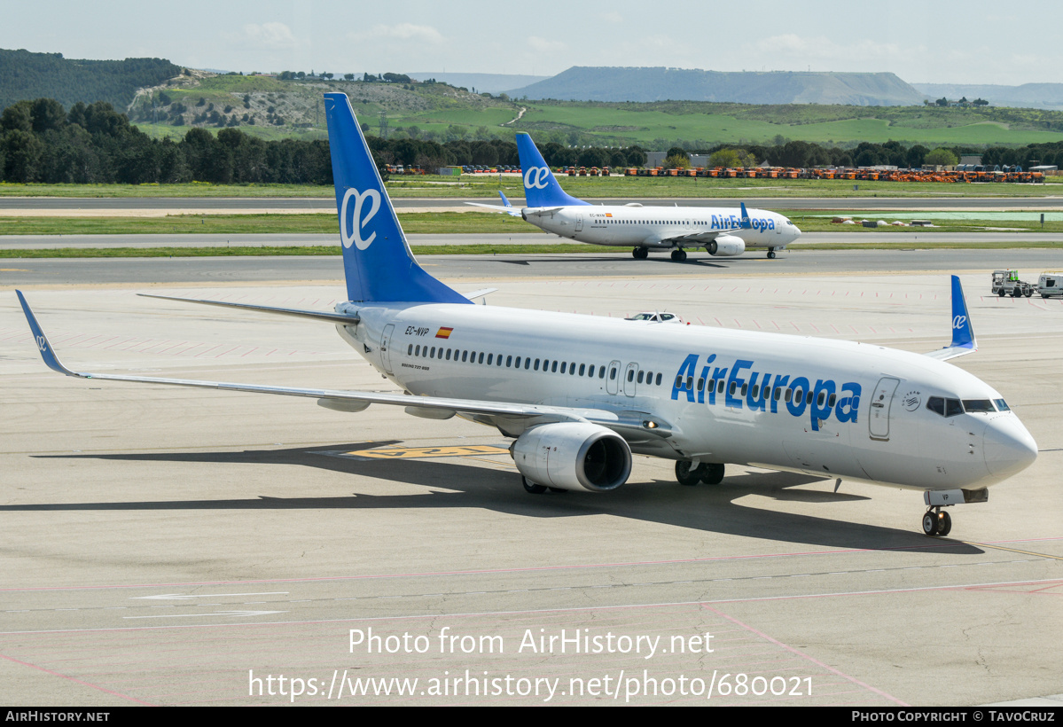 Aircraft Photo of EC-NVP | Boeing 737-8AS | Air Europa | AirHistory.net #680021