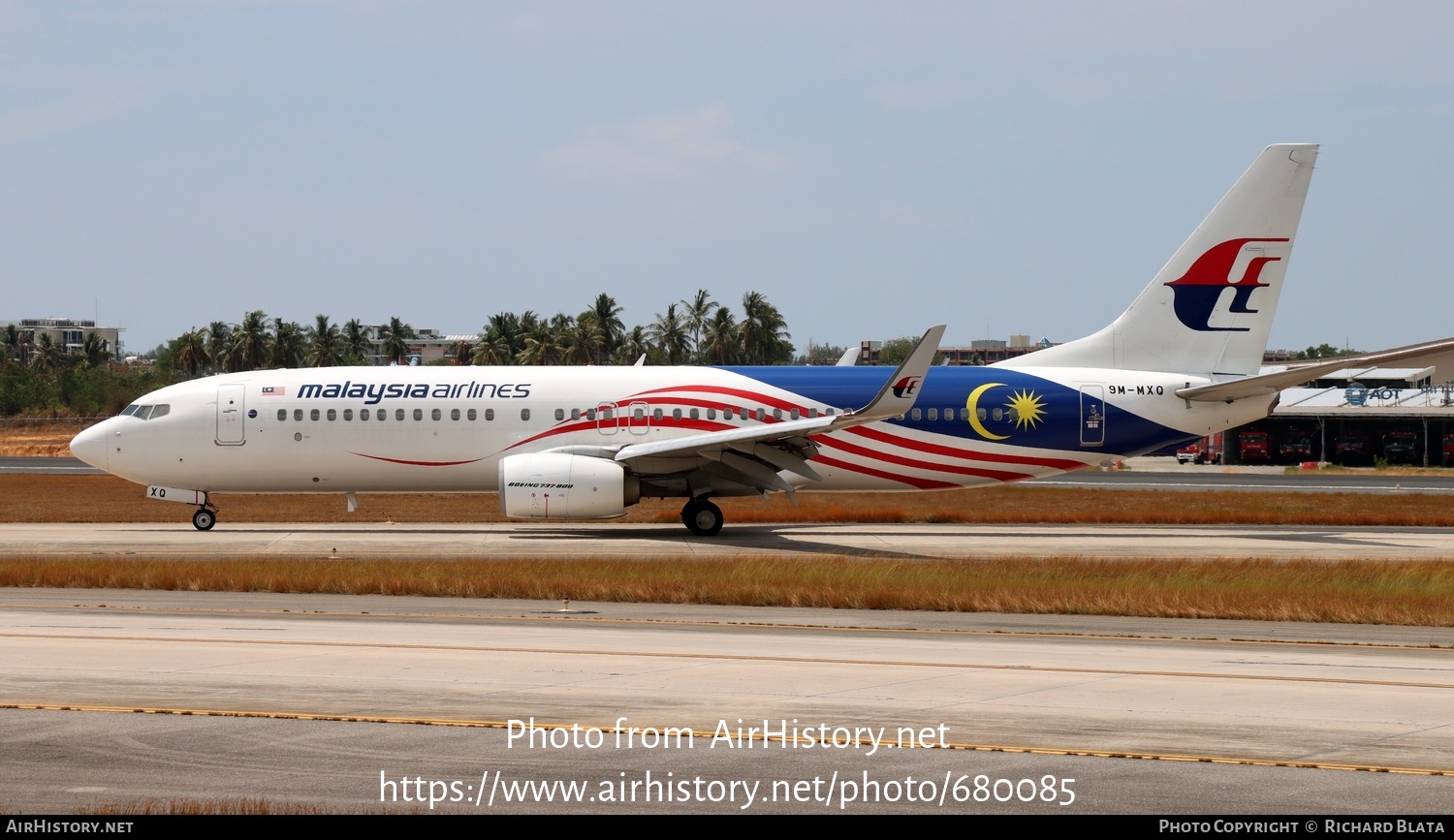 Aircraft Photo of 9M-MXQ | Boeing 737-8H6 | Malaysia Airlines | AirHistory.net #680085