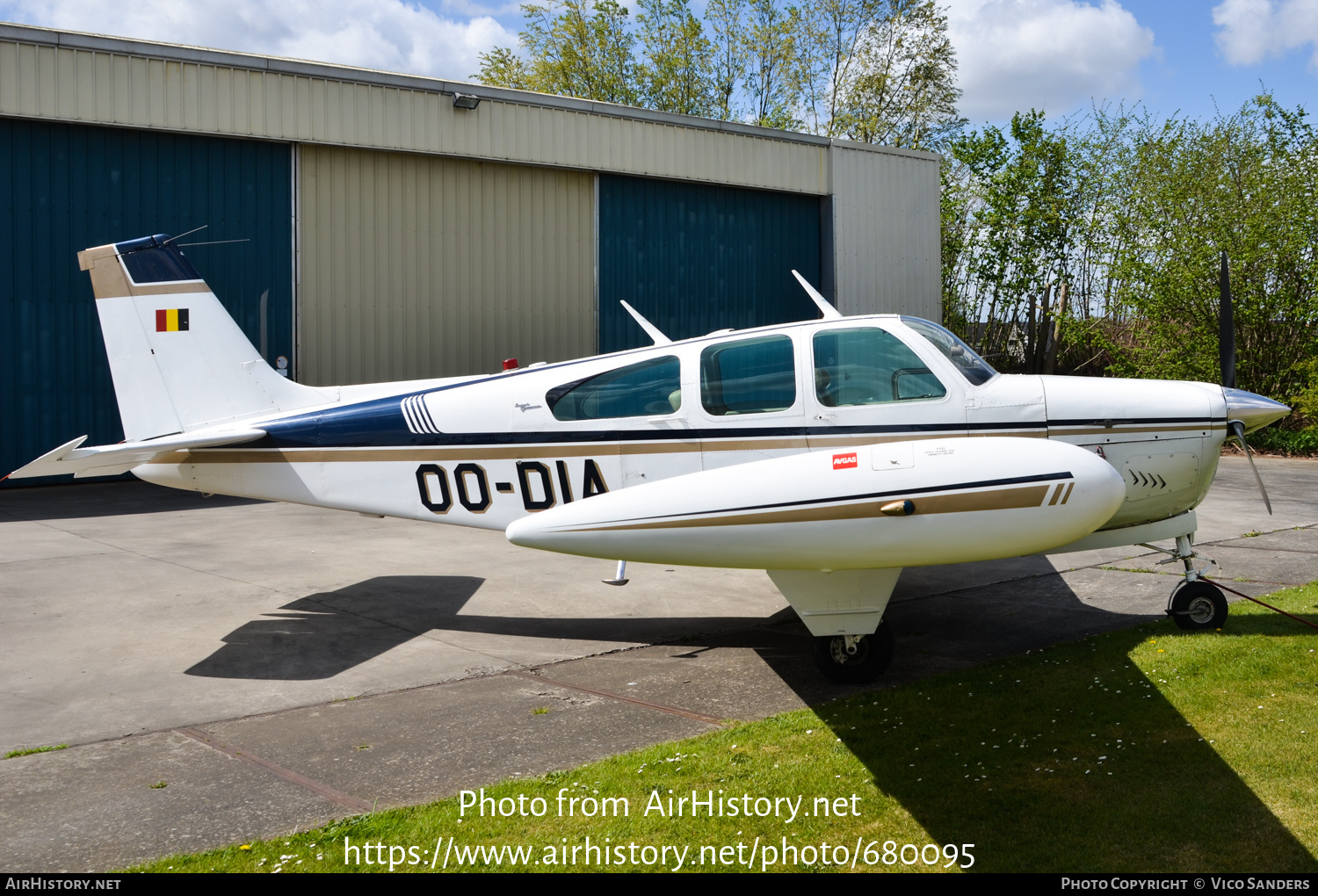 Aircraft Photo of OO-DIA | Beech 35-C33 Debonair | AirHistory.net #680095