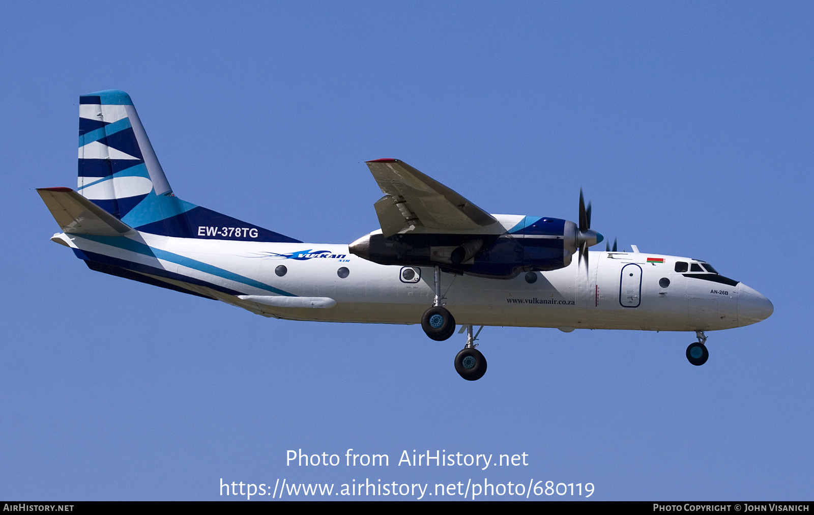 Aircraft Photo of EW-378TG | Antonov An-26B | Vulkan Air | AirHistory.net #680119