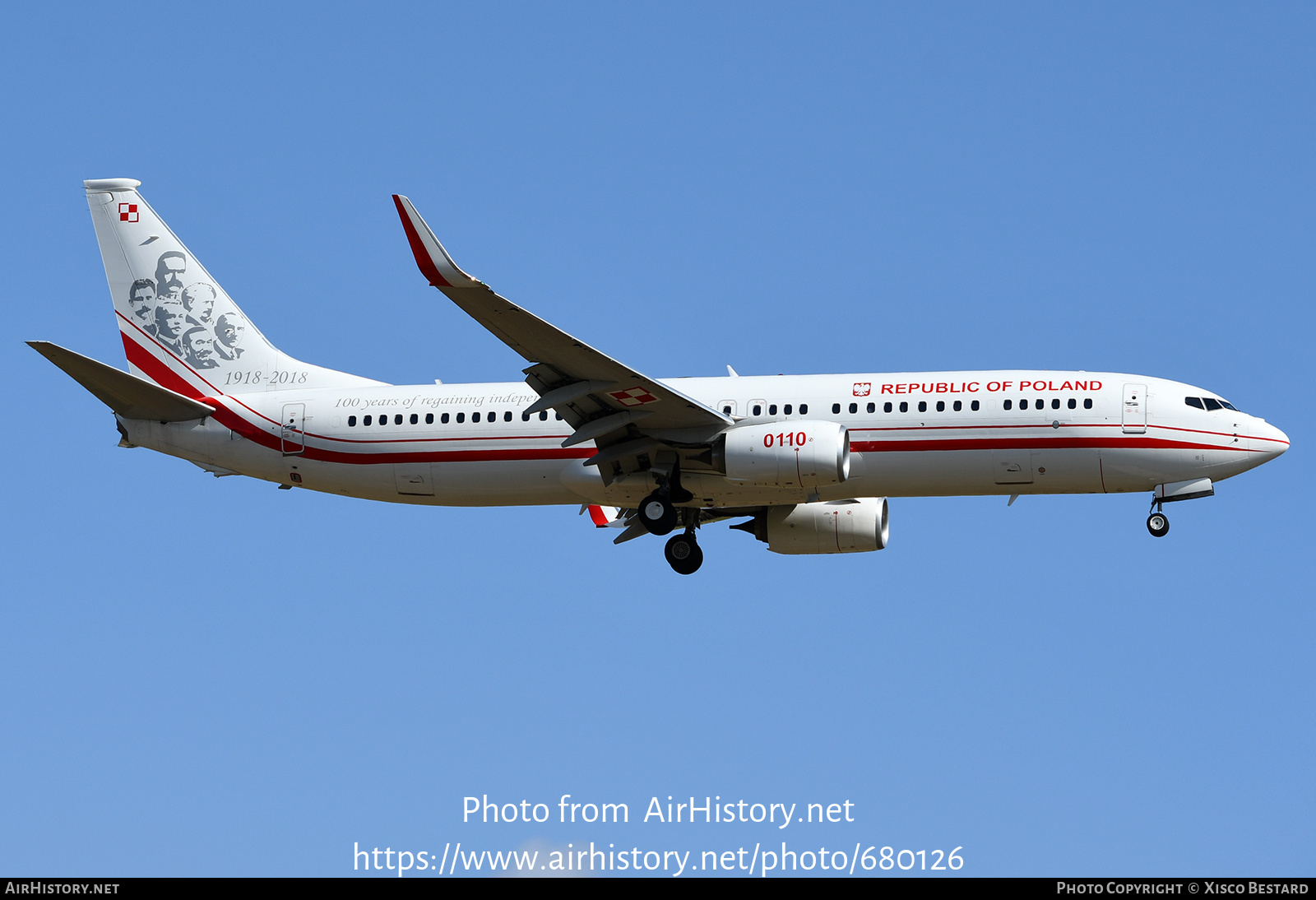 Aircraft Photo of 0110 | Boeing 737-800 | Poland - Air Force | AirHistory.net #680126