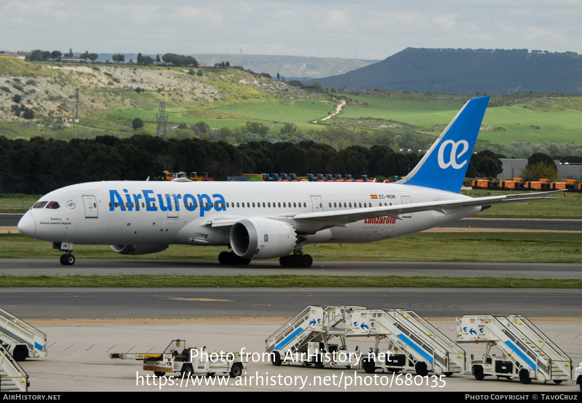 Aircraft Photo of EC-MOM | Boeing 787-8 Dreamliner | Air Europa | AirHistory.net #680135