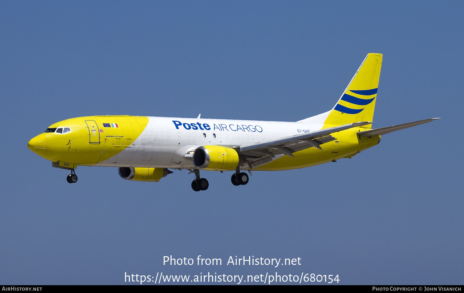 Aircraft Photo of EI-GHC | Boeing 737-490(SF) | Poste Air Cargo | AirHistory.net #680154