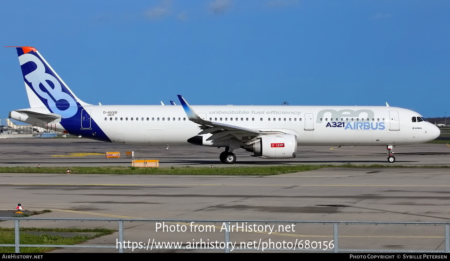 Aircraft Photo of D-AVXB | Airbus A321-251N | Airbus | AirHistory.net #680156