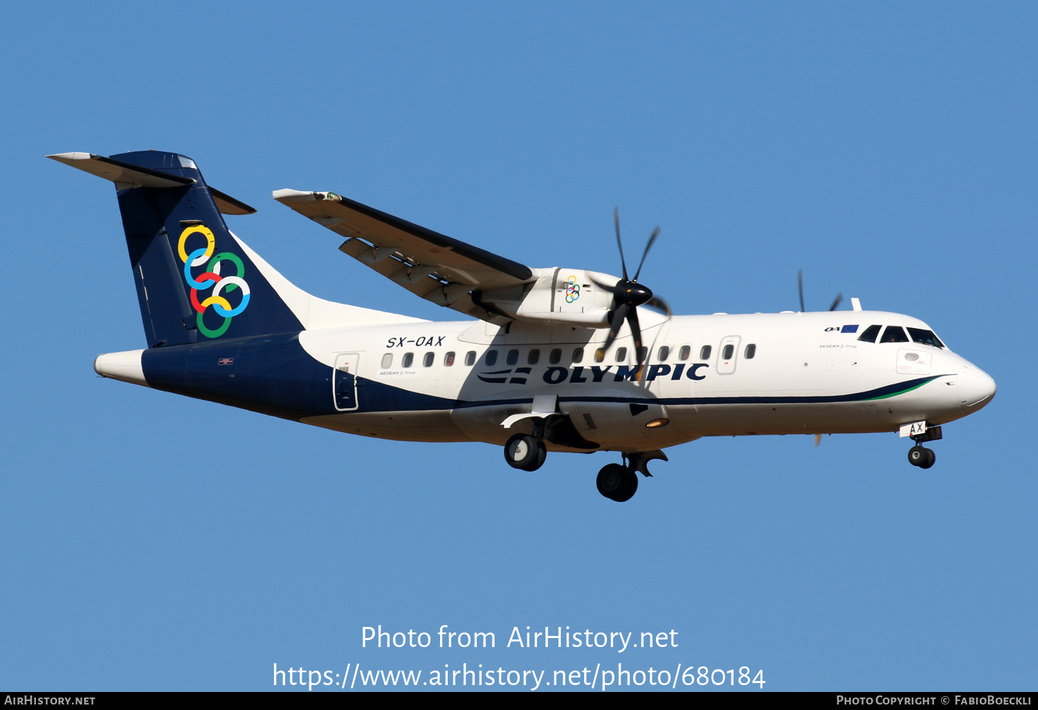 Aircraft Photo of SX-OAX | ATR ATR-42-600 | Olympic | AirHistory.net #680184