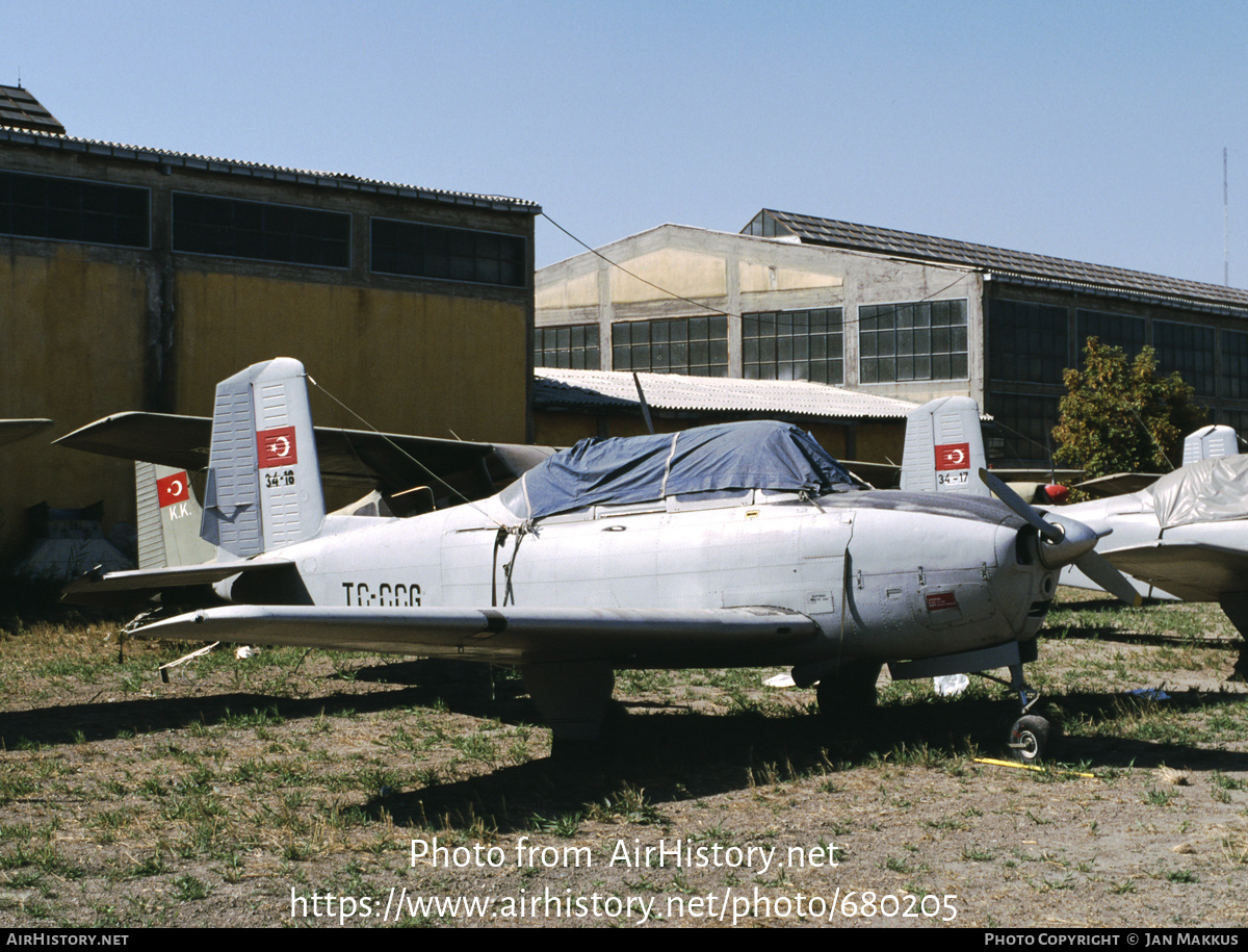 Aircraft Photo of TC-CCG / 34-18 | Beech T-34A Mentor | AirHistory.net #680205