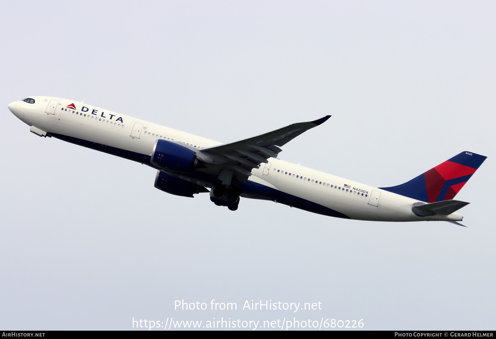 Aircraft Photo of N420DX | Airbus A330-941N | Delta Air Lines | AirHistory.net #680226