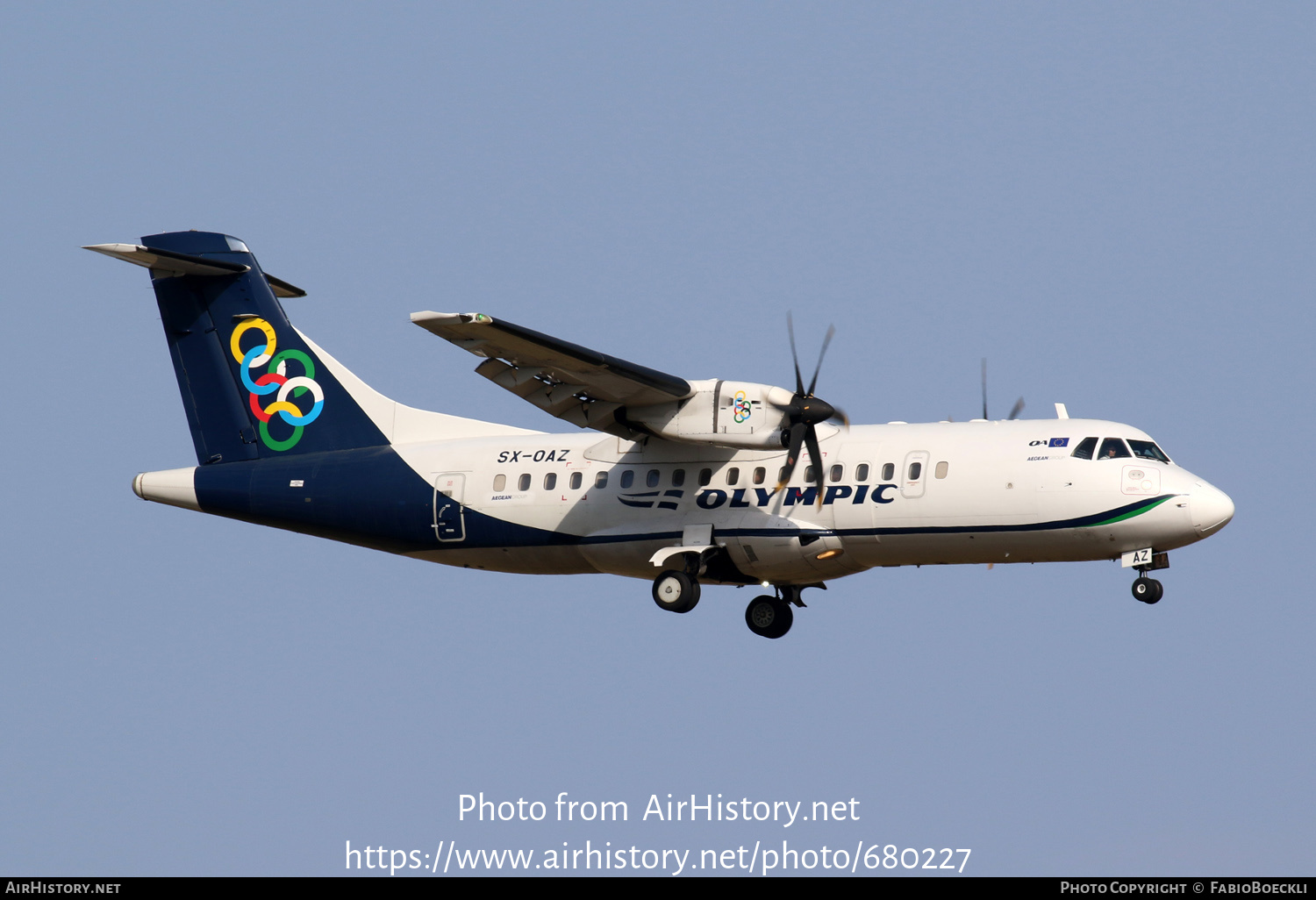 Aircraft Photo of SX-OAZ | ATR ATR-42-600 | Olympic | AirHistory.net #680227