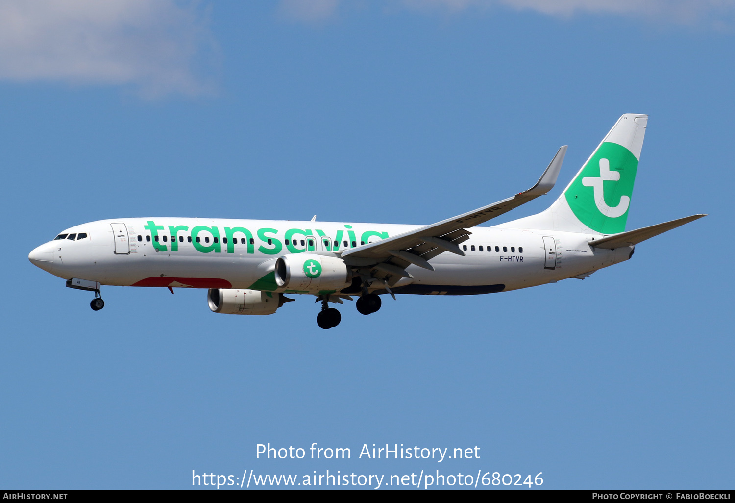 Aircraft Photo of F-HTVR | Boeing 737-86J | Transavia | AirHistory.net #680246