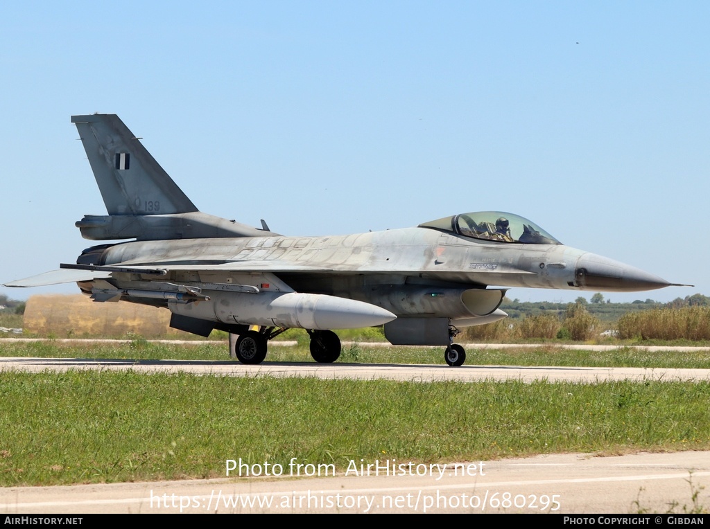 Aircraft Photo of 139 | General Dynamics F-16C Fighting Falcon | Greece - Air Force | AirHistory.net #680295